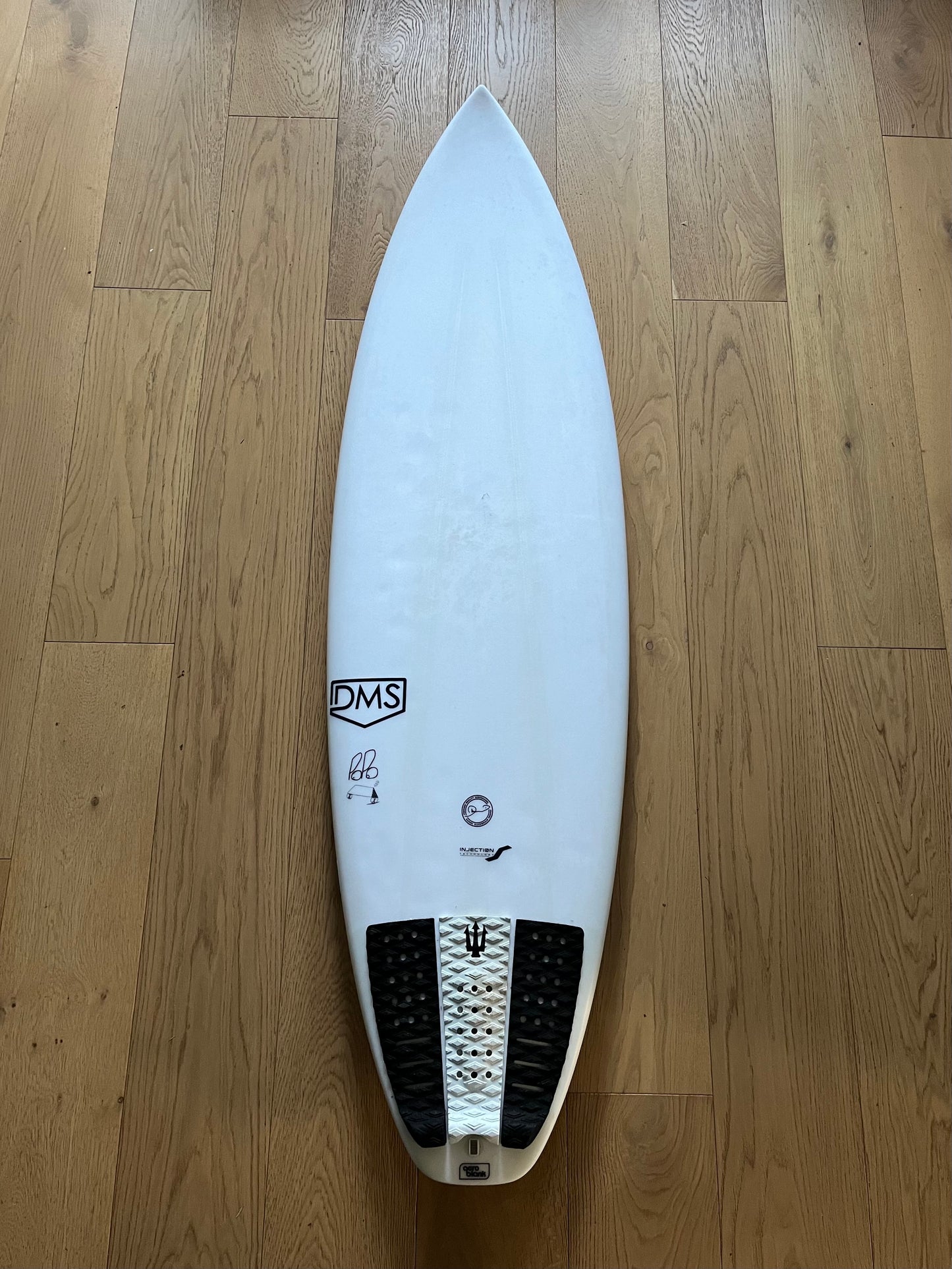 DMS Popo 6'0" secondhand surfboard top view