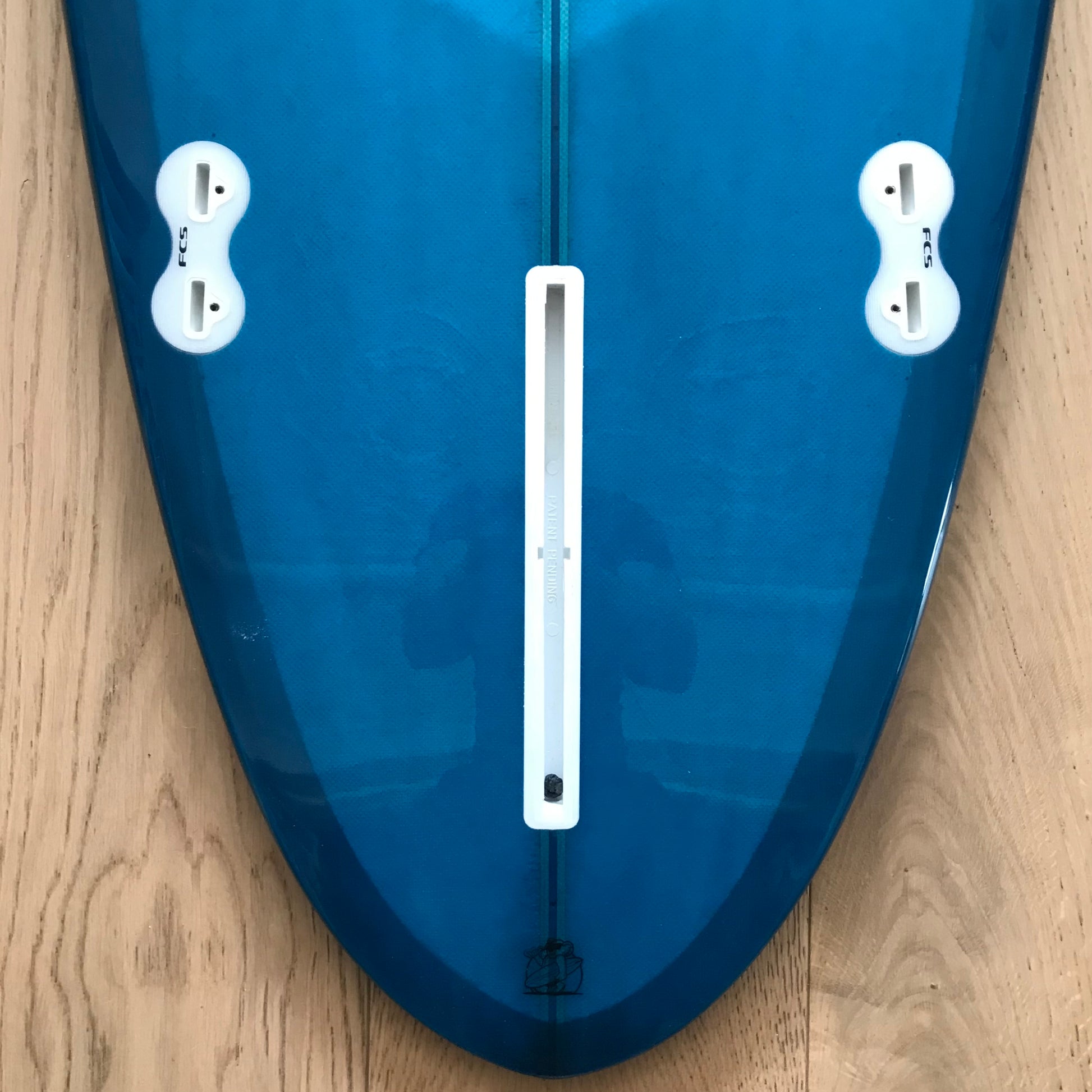 Donald Takayama Howard Special Mini 7'0" secondhand surfboard fin box close-up