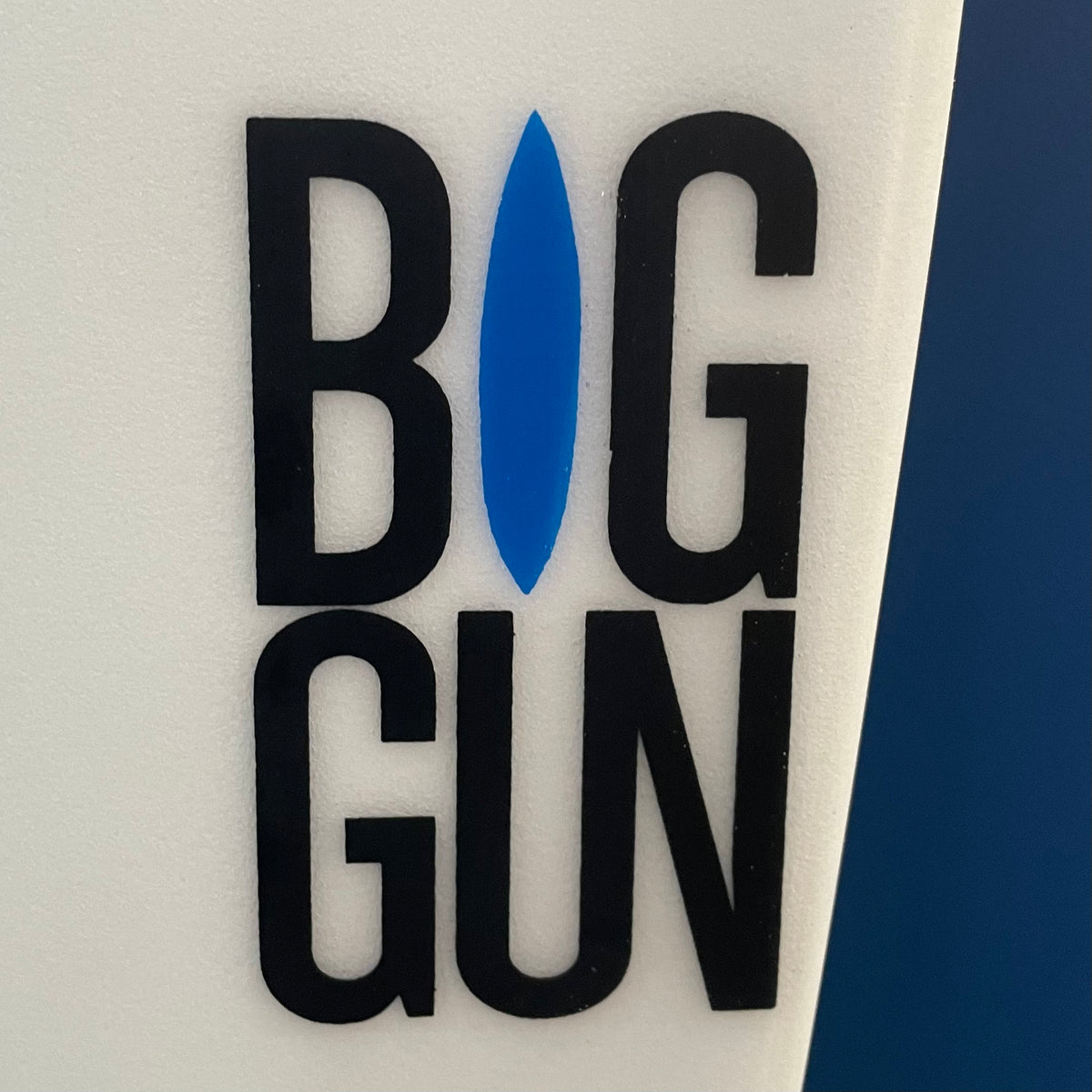 Dylan Big Gun 7'0" secondhand surfboard model logo close-up