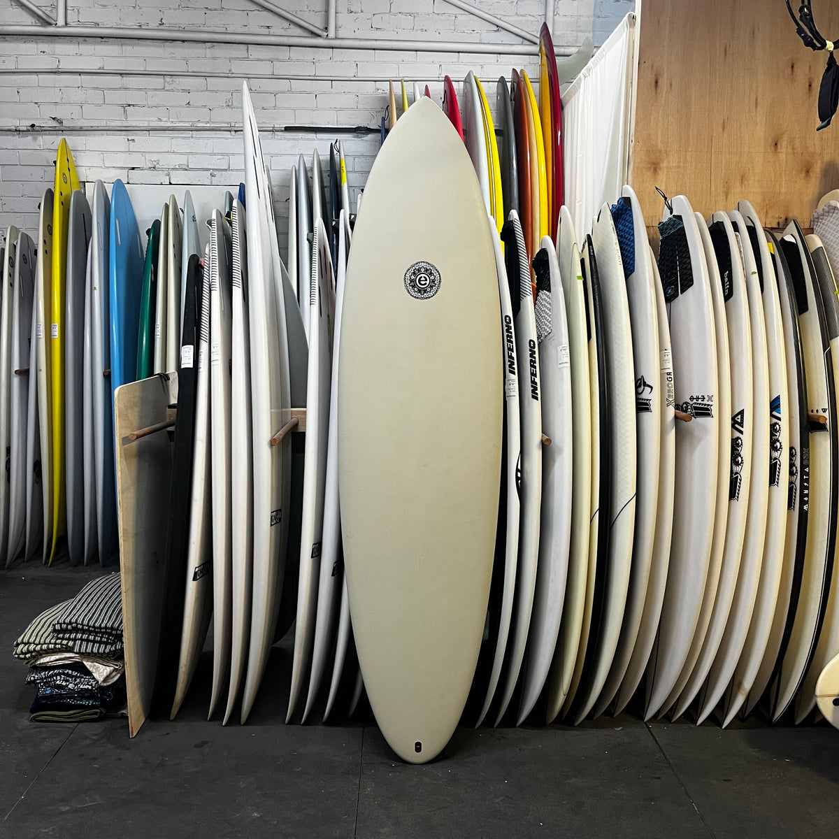 Elemnt Scrambled Egg 7'0" secondhand surfboards top view
