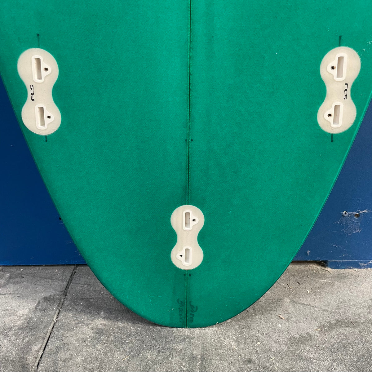 ESP Disco Biscuit 6'6" secondhand surfboards fin box close-up