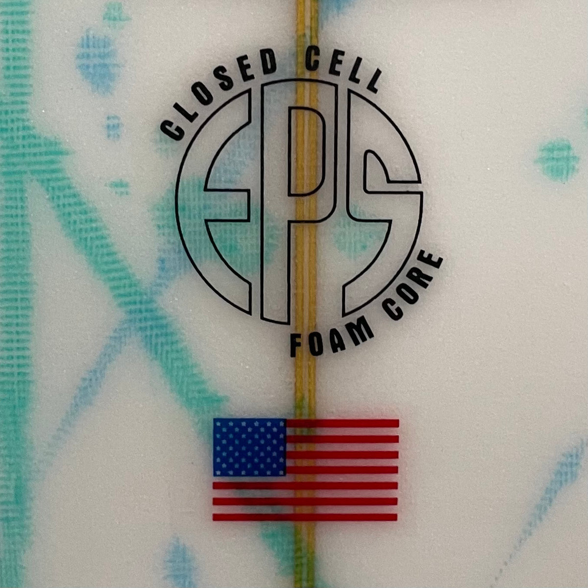 FCD Octo 6'0" secondhand surfboards construction close-up