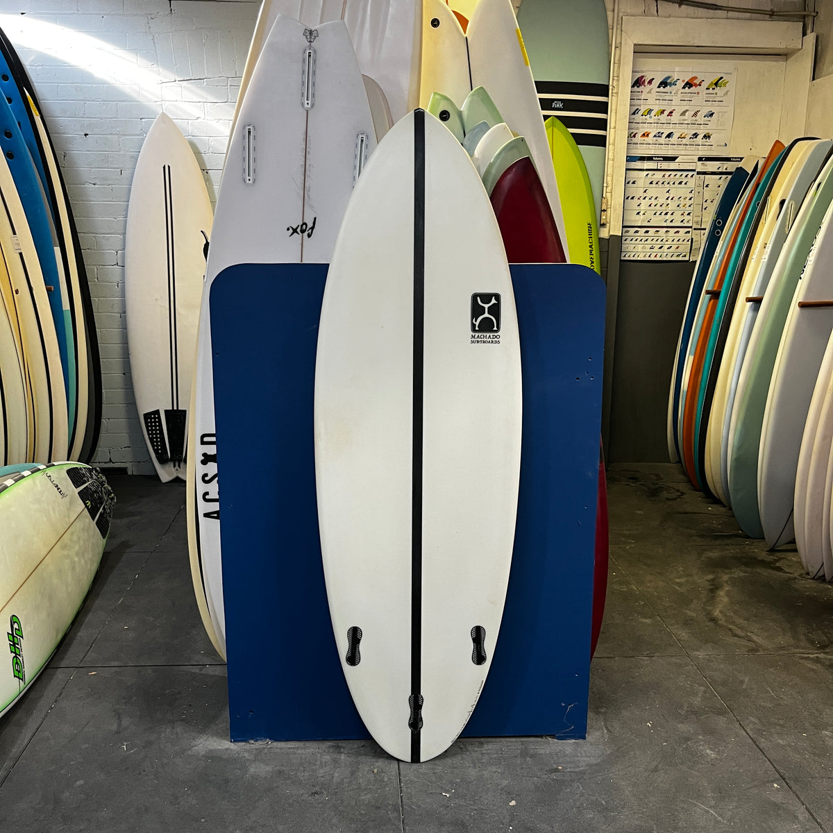 Firewire Glazer 5'7" secondhand surfboard bottom view