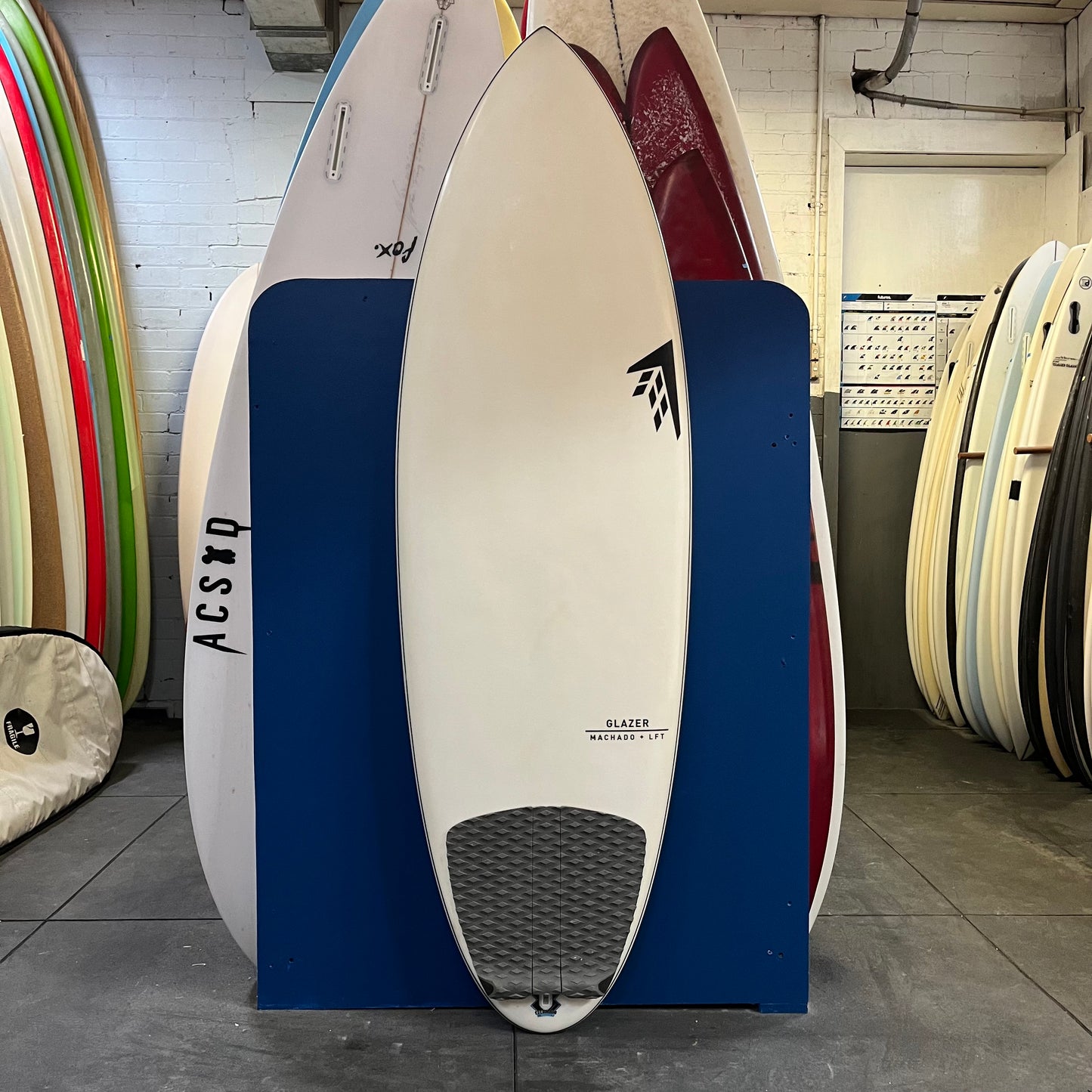 Firewire Glazer 5'8" secondhand surfboard top view
