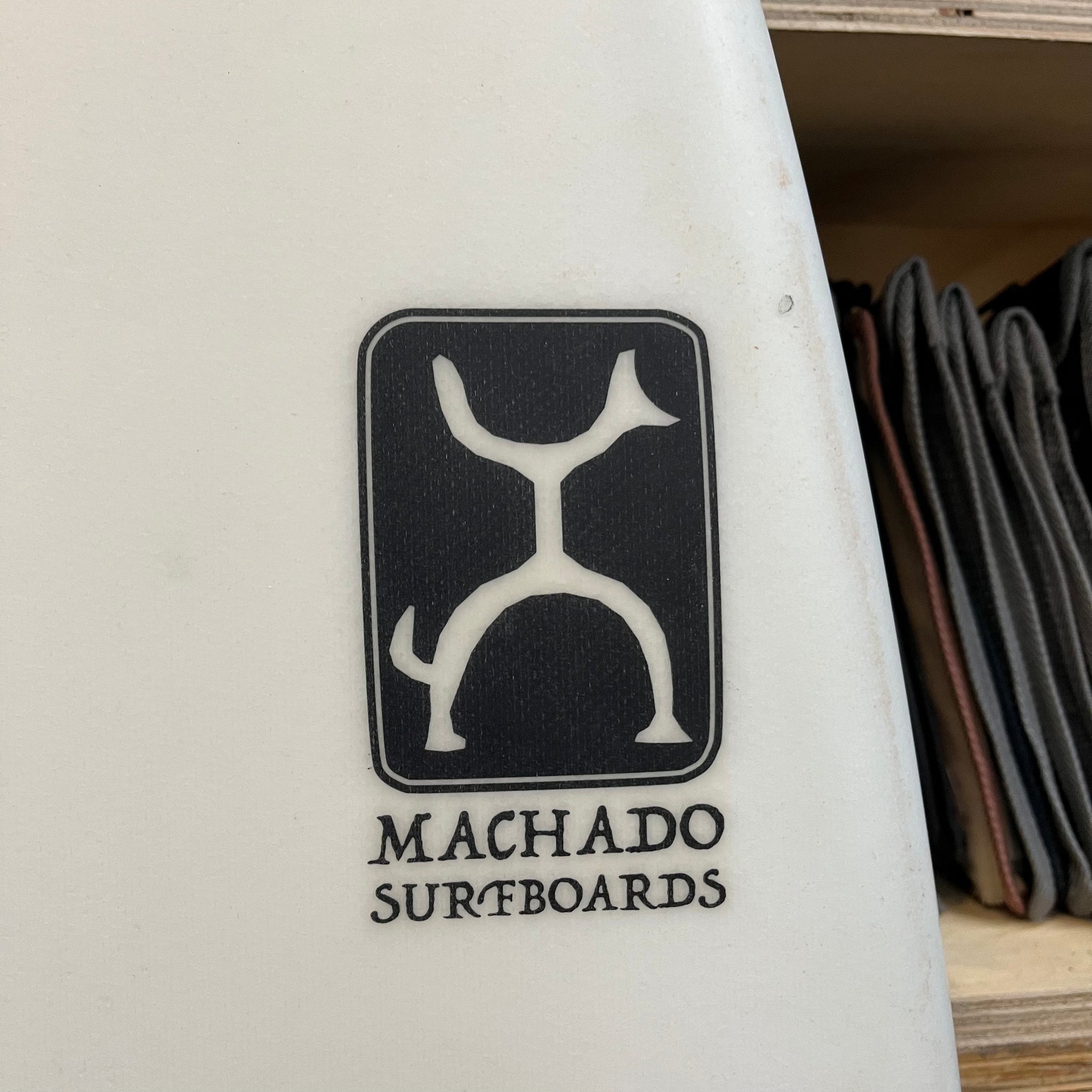 Firewire Glazer 6'1" secondhand surfboard construction close-up