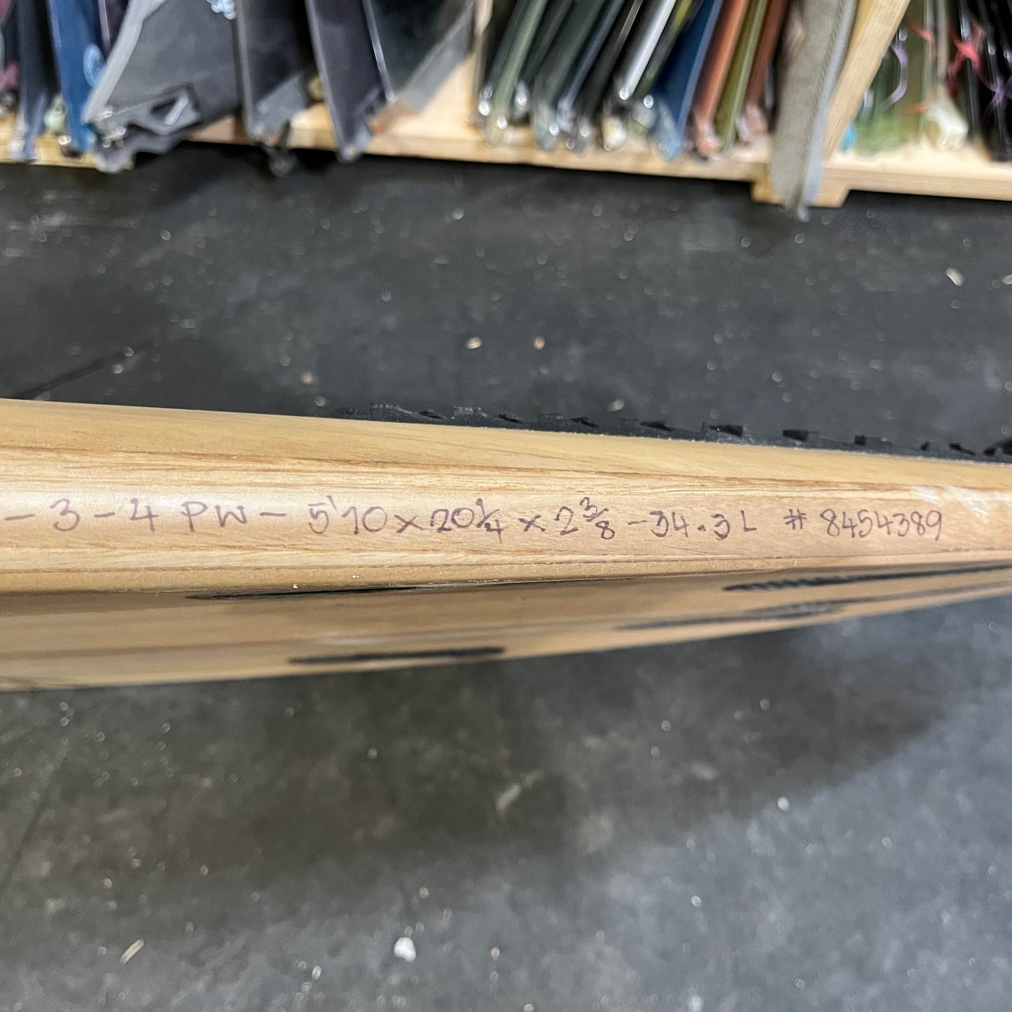 Firewire Greedy Beaver 5'10" secondhand surfboard dimensions close-up