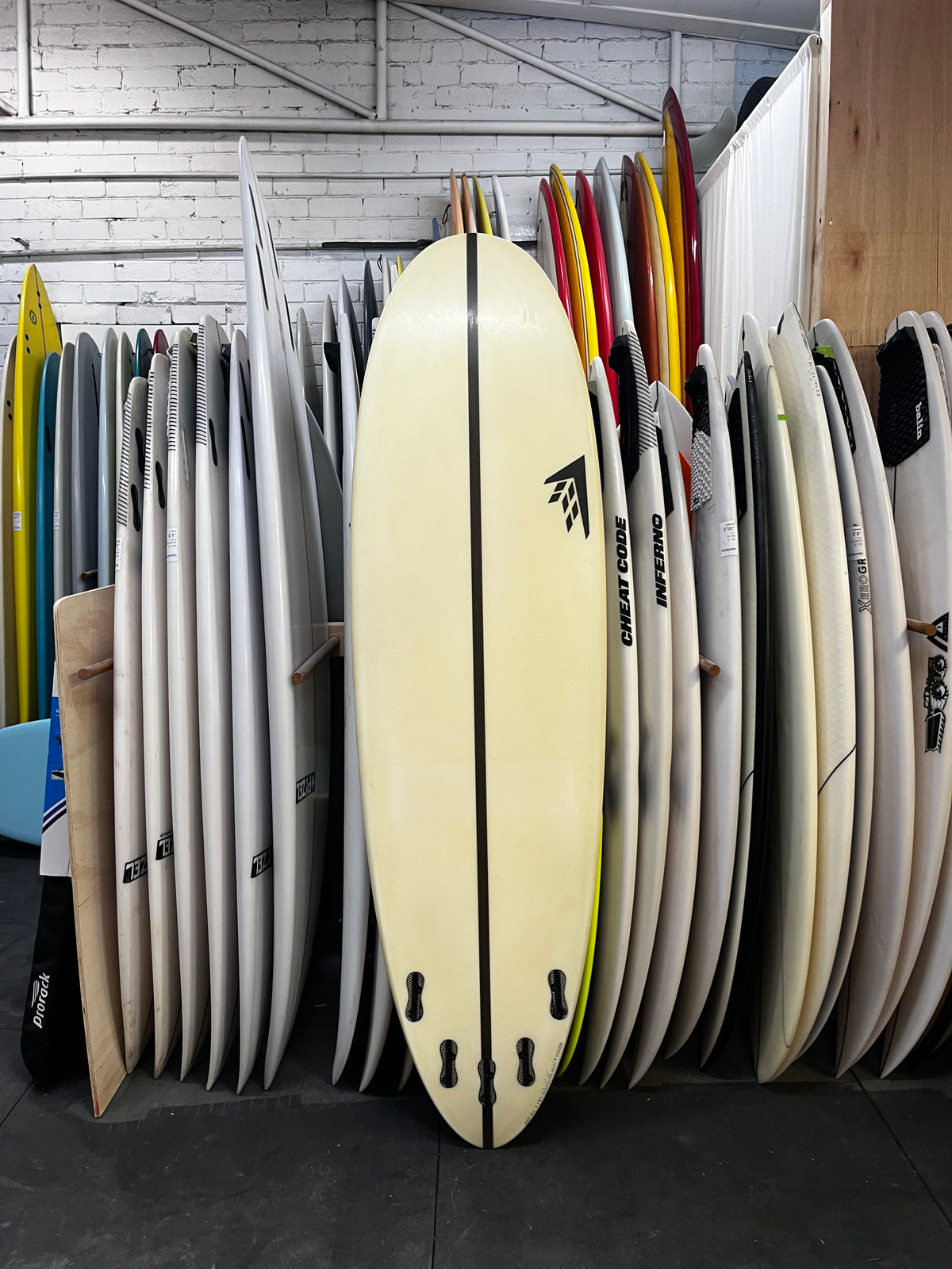 Firewire Greedy Beaver 6'6" secondhand surfboards bottom view