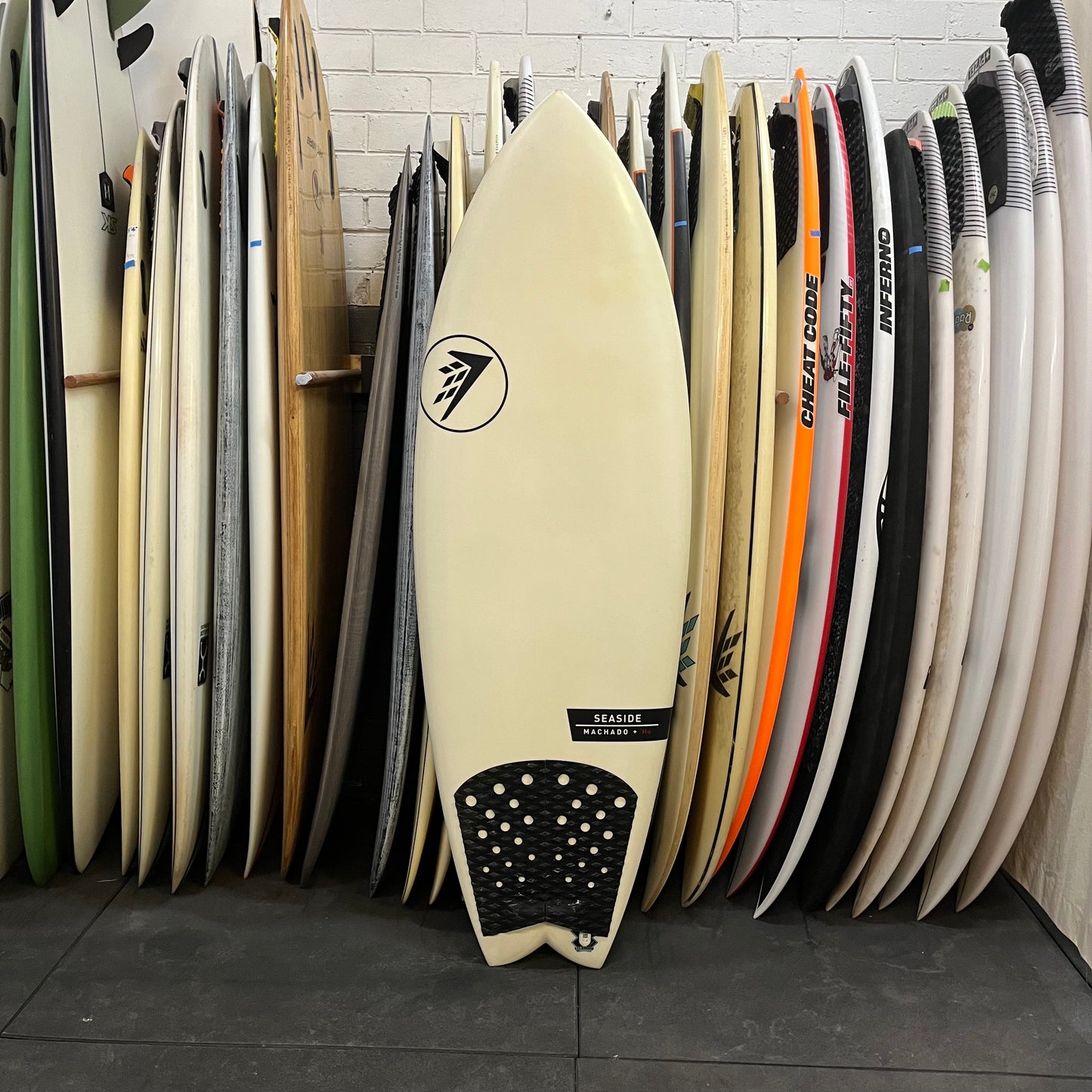 Firewire Seaside 5'5" secondhand surfboard top view