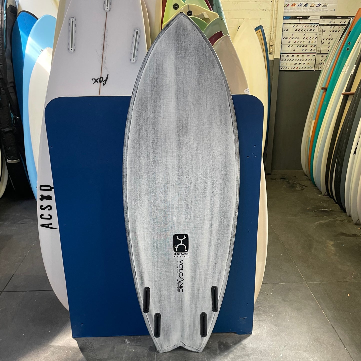 Firewire Seaside 5'6" secondhand surfboard bottom view