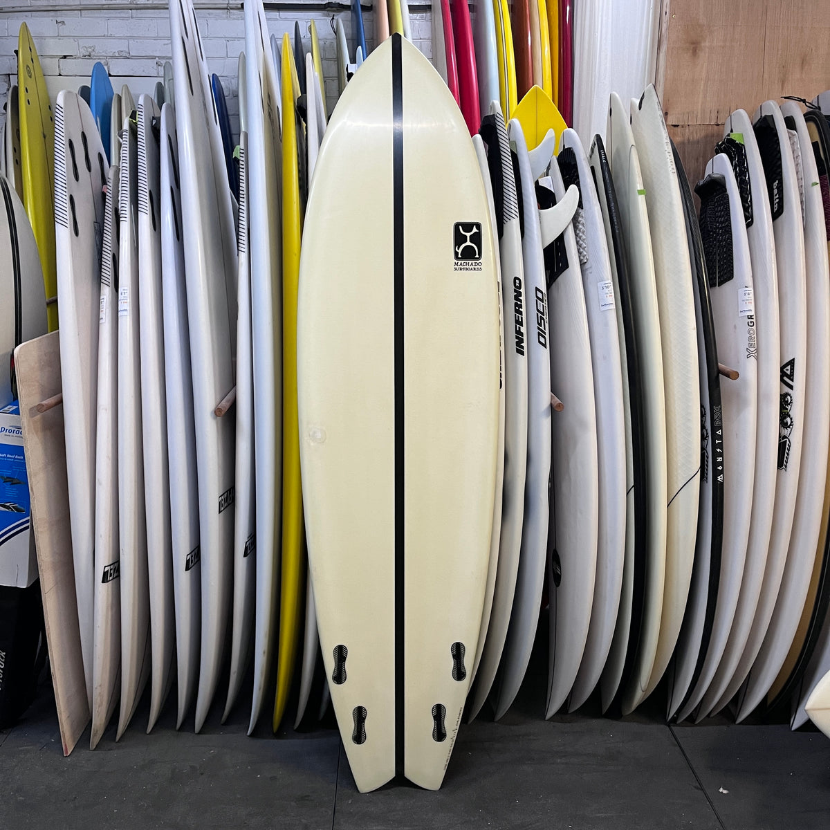 Firewire Seaside and Beyond 6'8" secondhand surfboard bottom view