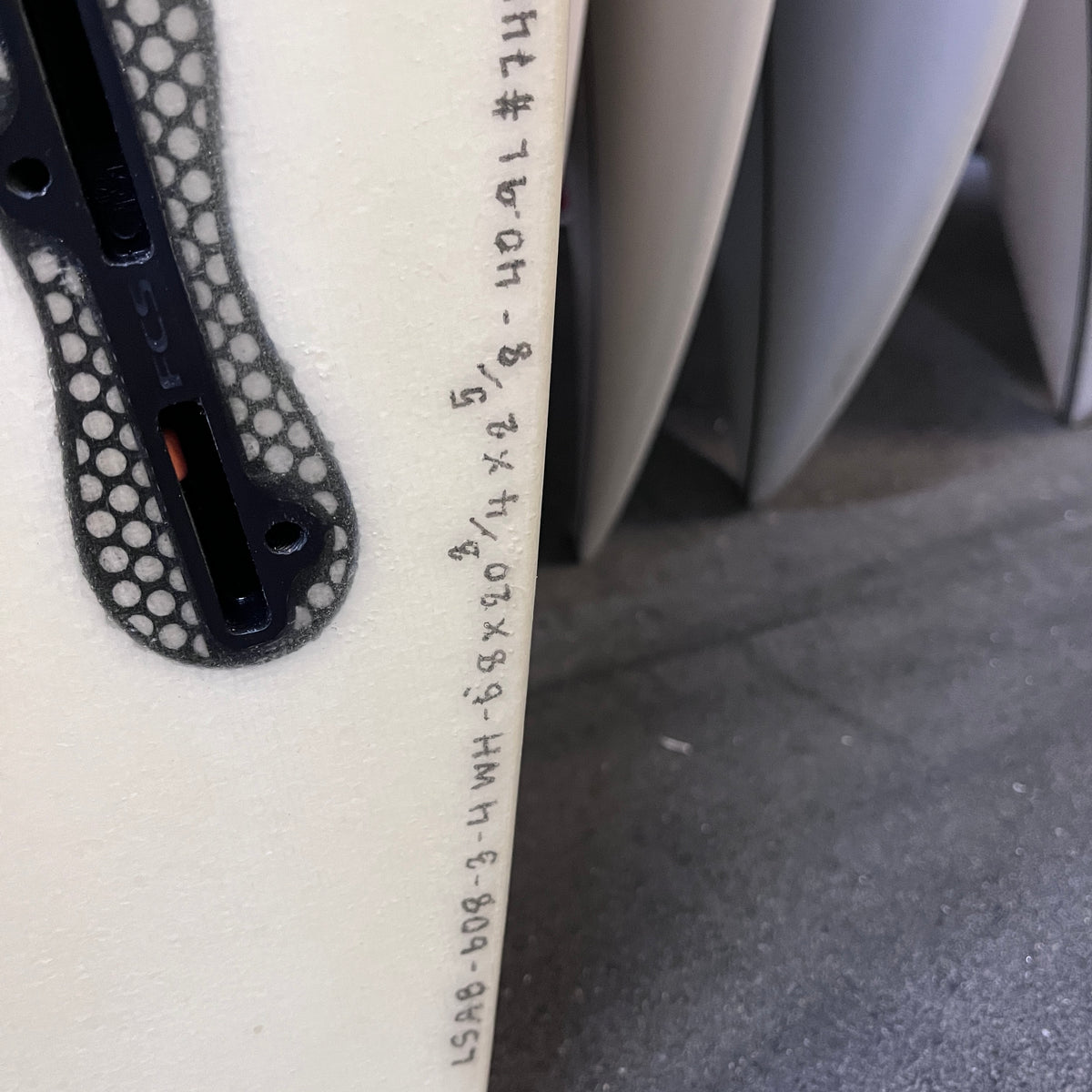 Firewire Seaside and Beyond 6'8" secondhand surfboard dimensions close-up