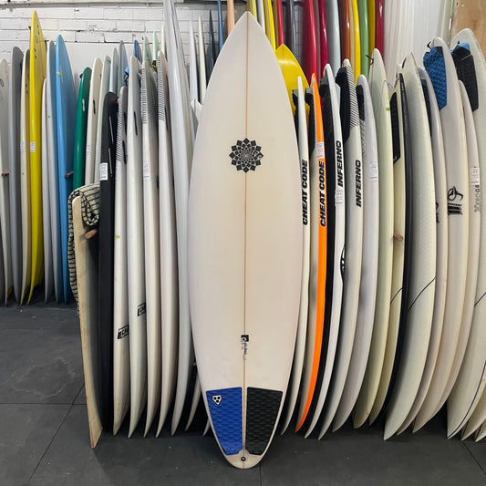 Gary McNeill Entity Pin 6'4" secondhand surfboard top view