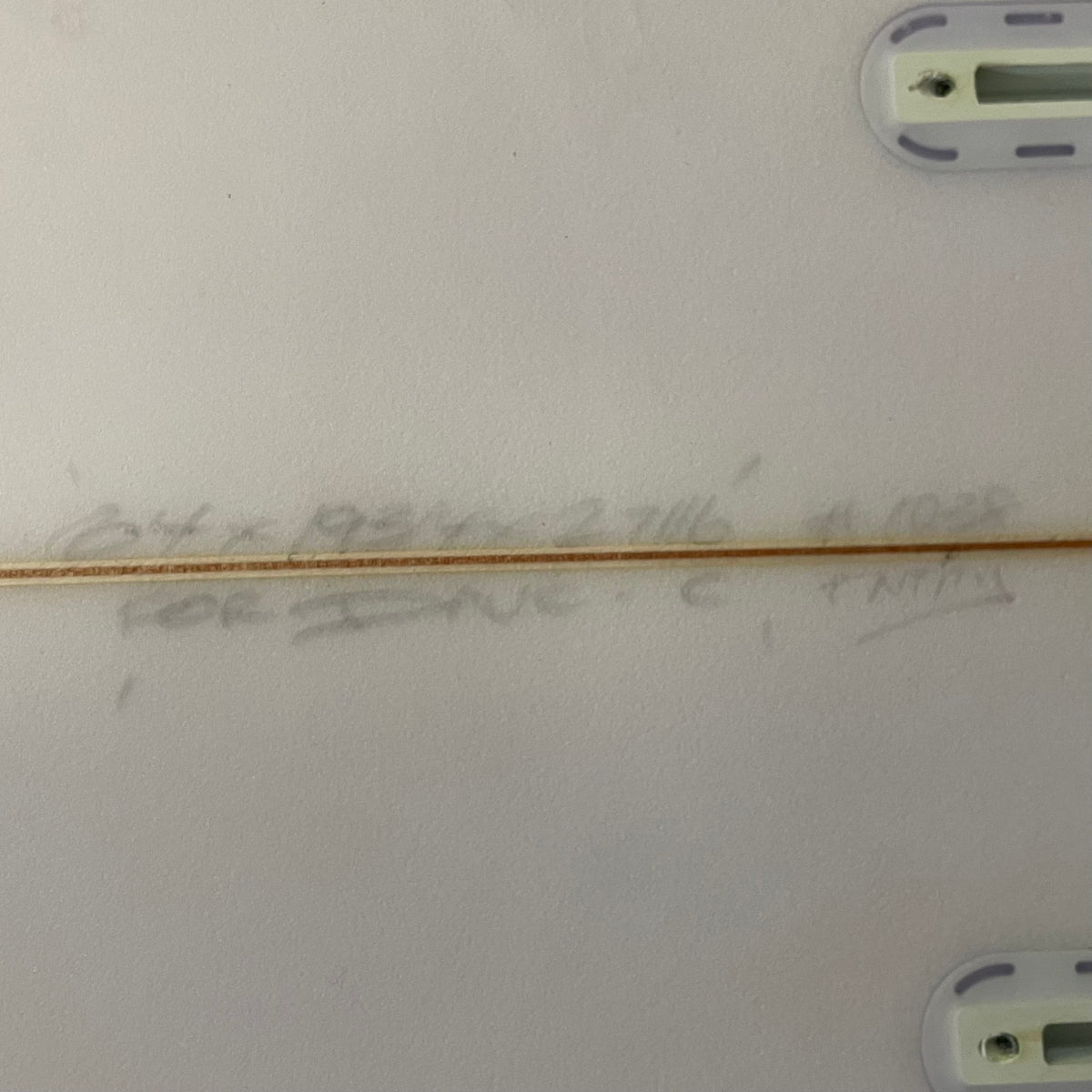 Gary McNeill Entity Pin 6'4" secondhand surfboard dimensions close-up