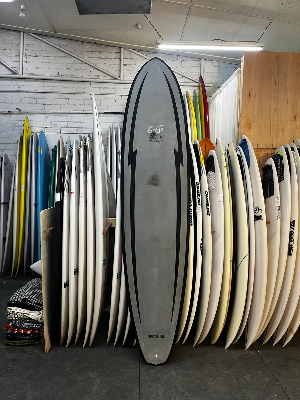 Gboards G-Lite The Fun softboard 8'0" secondhand surfboards top view