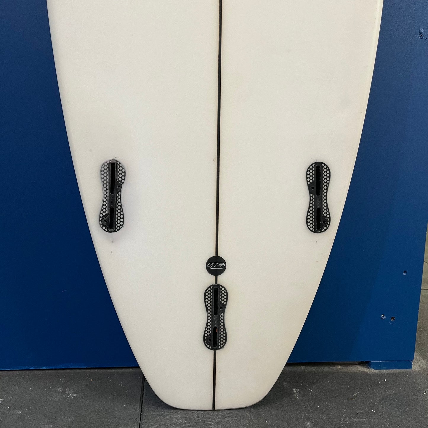 Hayden Shapes Cohort 6'0" secondhand surfboard fin box close-up