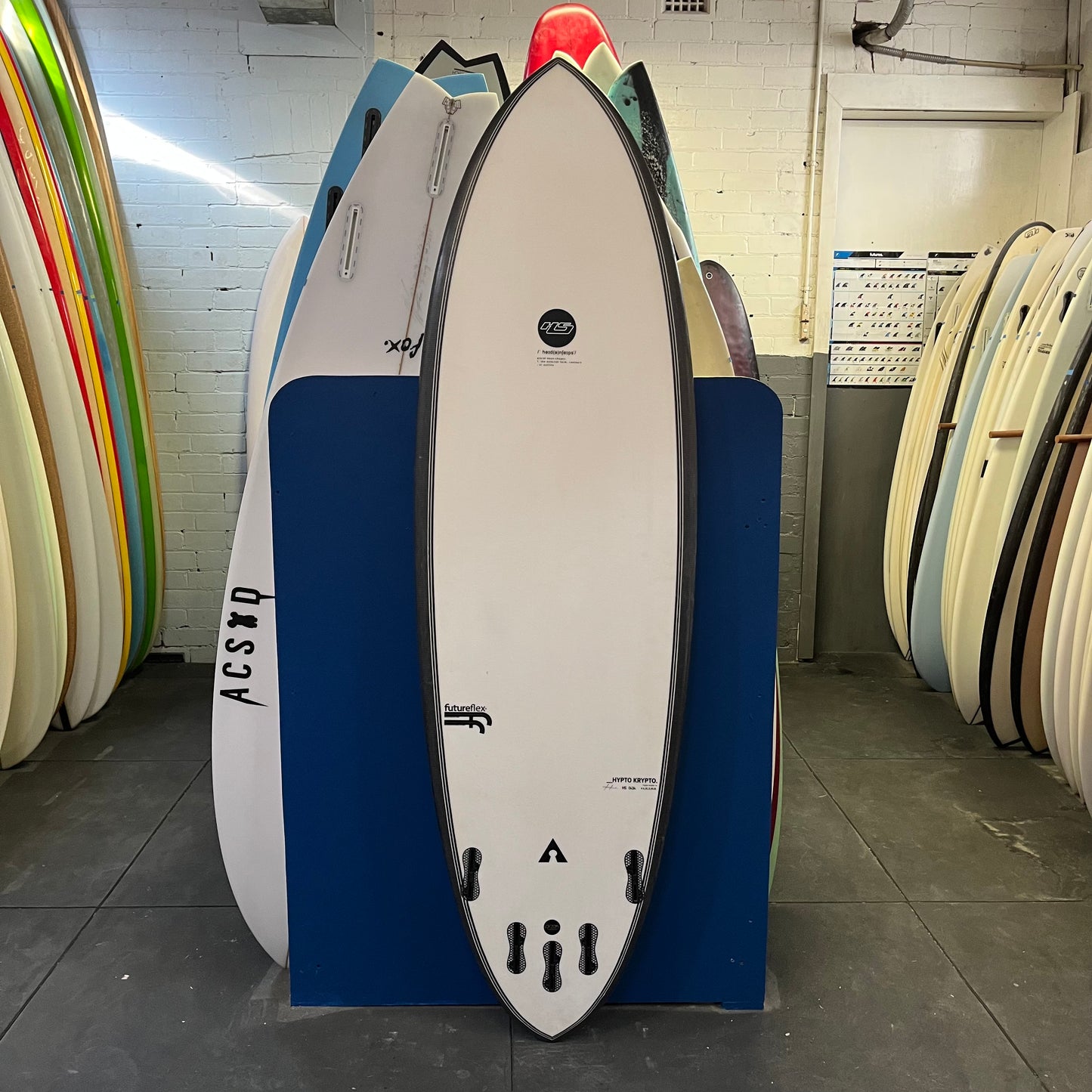 Hayden Shapes Hypto Krypto 6'4" secondhand surfboard bottom view
