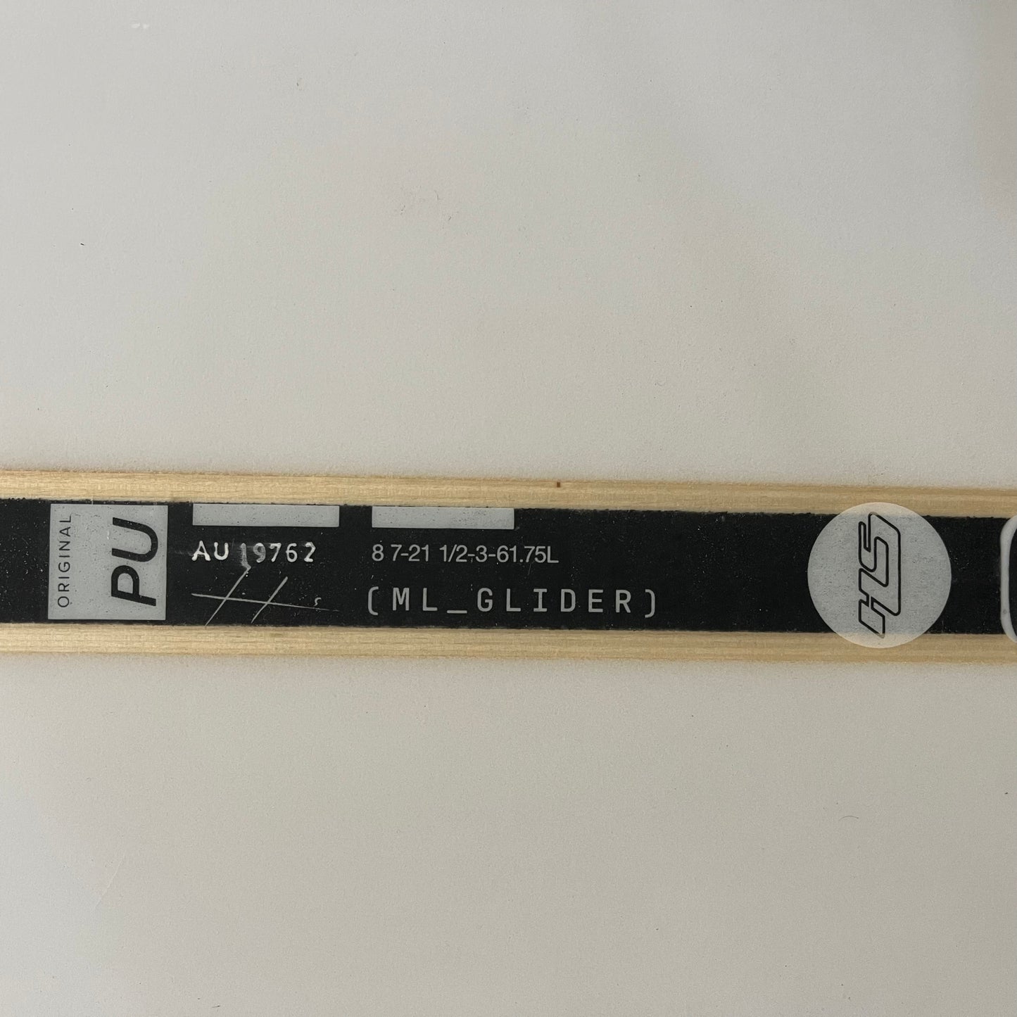 Hayden Shapes mid length glider 8'7" secondhand surfboard dimensions close-up