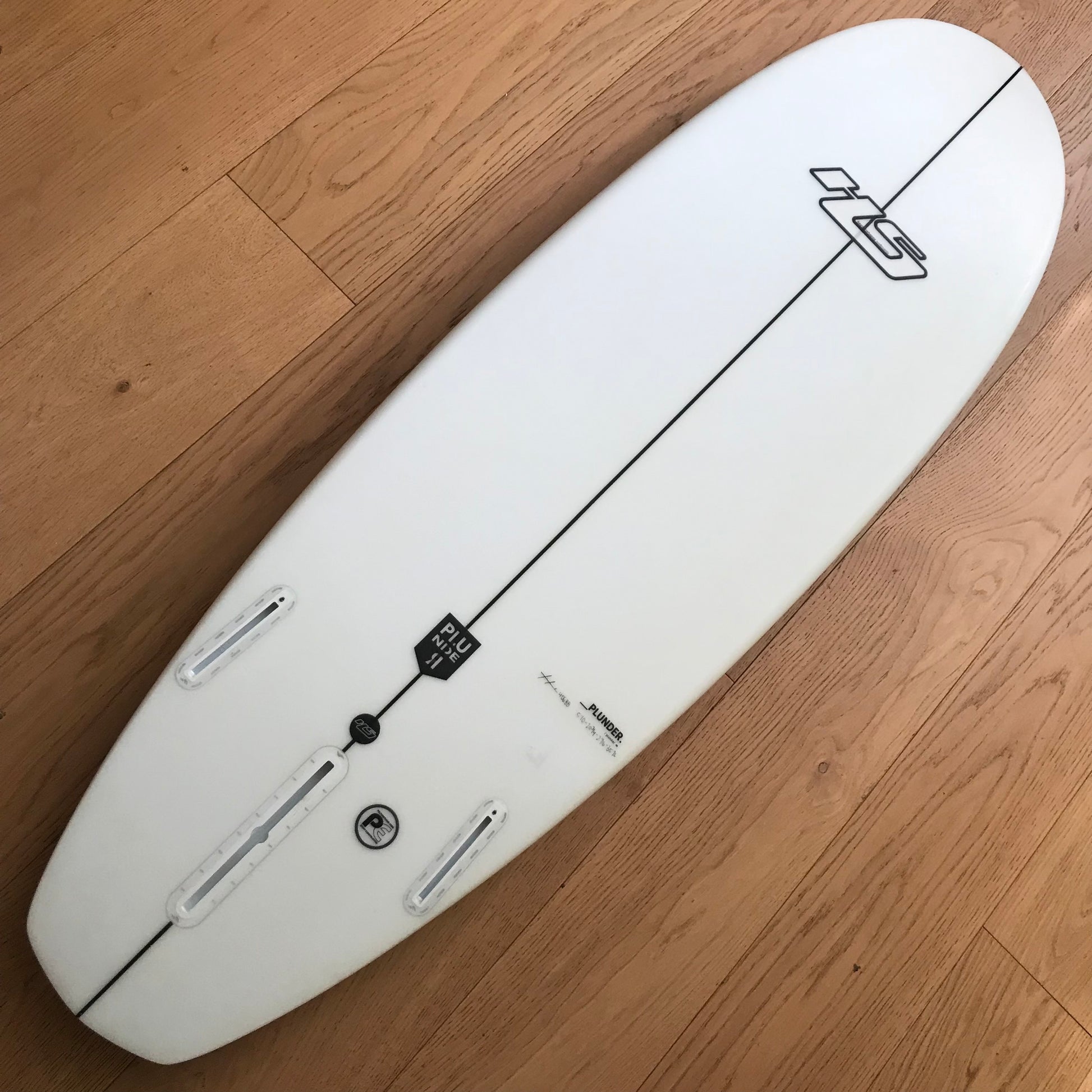 Hayden Shapes Plunder 5'10" secondhand surfboard bottom view