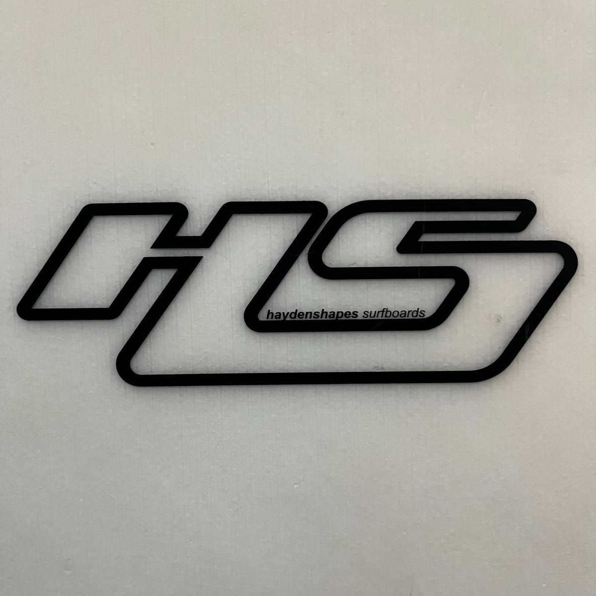 Hayden Shapes Plunder 6'2" secondhand surfboards brand logo close-up
