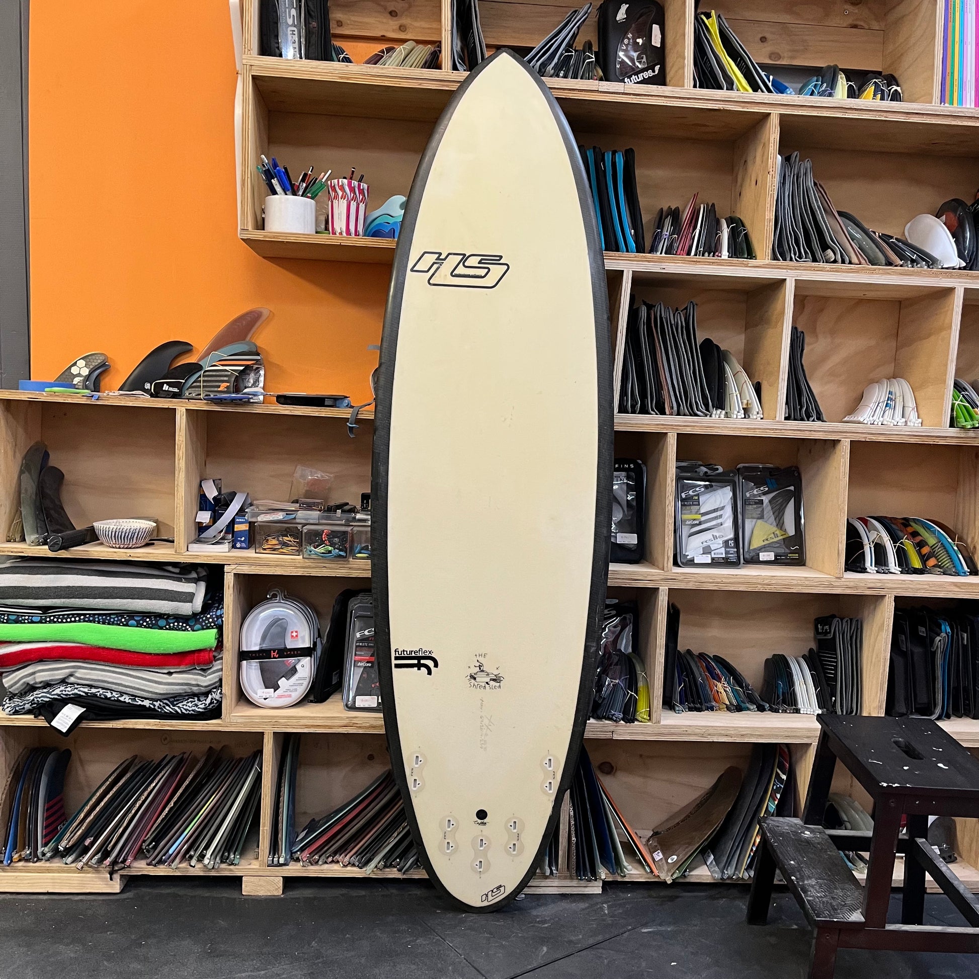 Hayden Shapes Shred Sled 6'4" secondhand surfboard bottom view