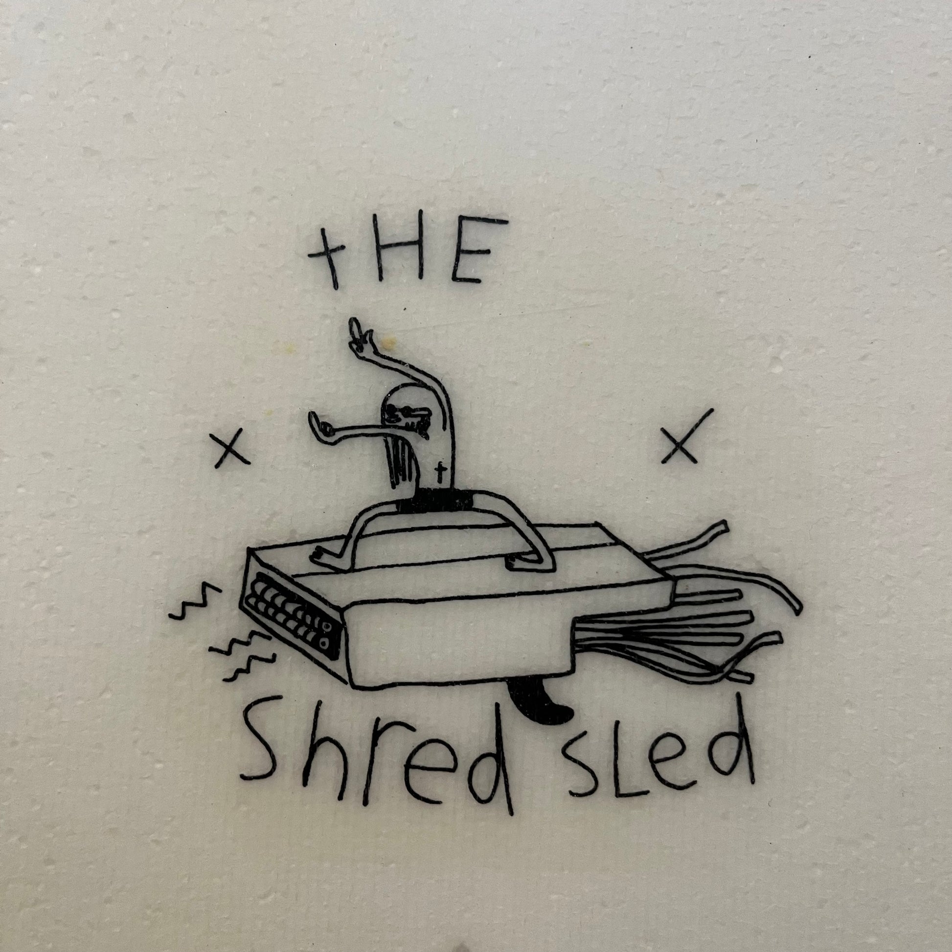 Hayden Shapes Shred Sled 6'4" secondhand surfboard model logo close-up