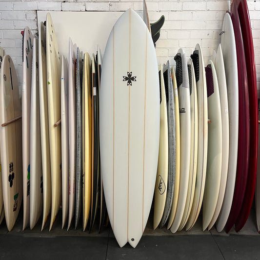 Joel Fitzgerald Surfboards Cosmic Twin 6'8" secondhand surfboard top view