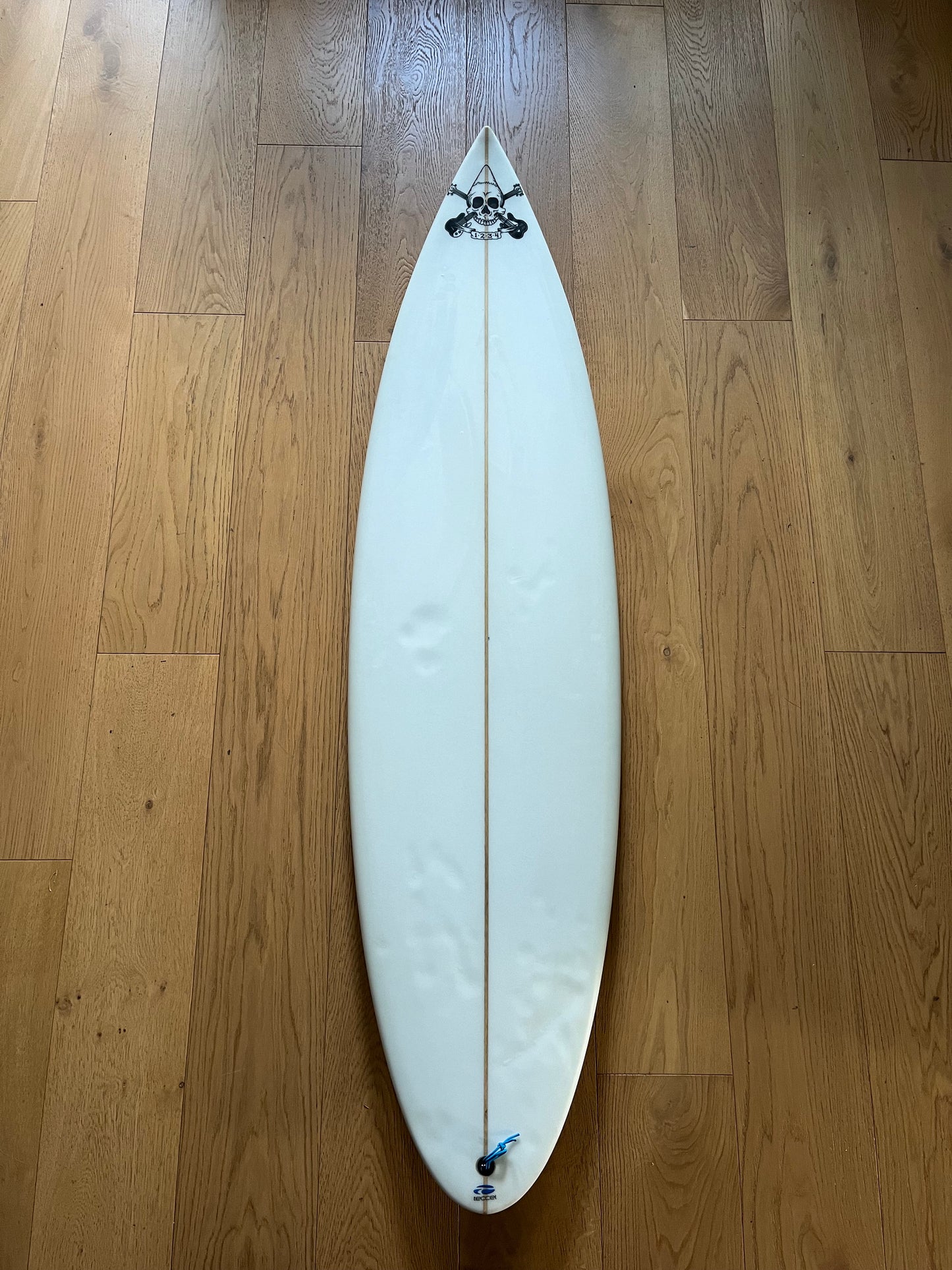 Jolly Roger 1234 6'2" secondhand surfboard top view
