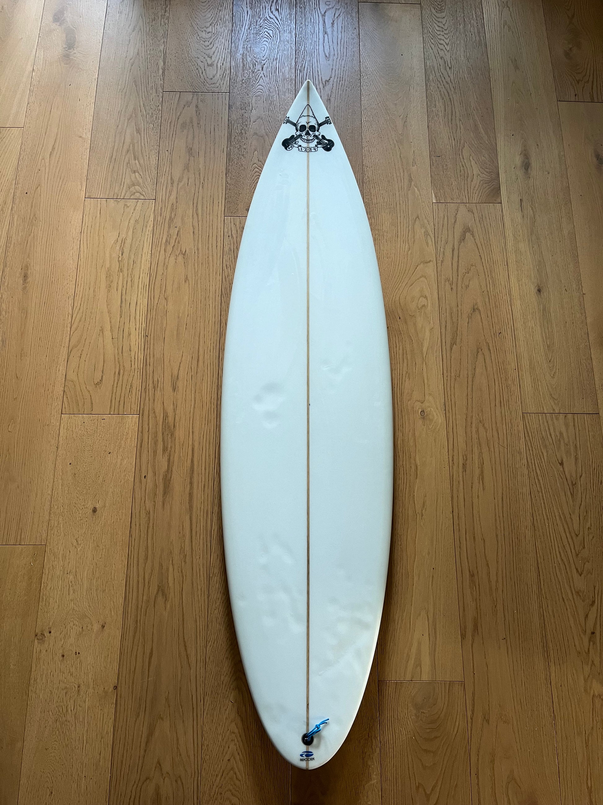 Jolly Roger 1234 6'2" secondhand surfboard top view