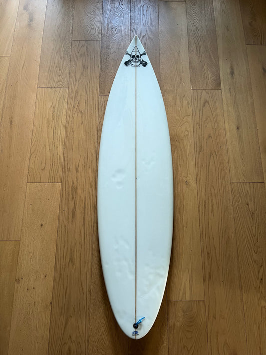 Jolly Roger 1234 6'2" secondhand surfboard top view