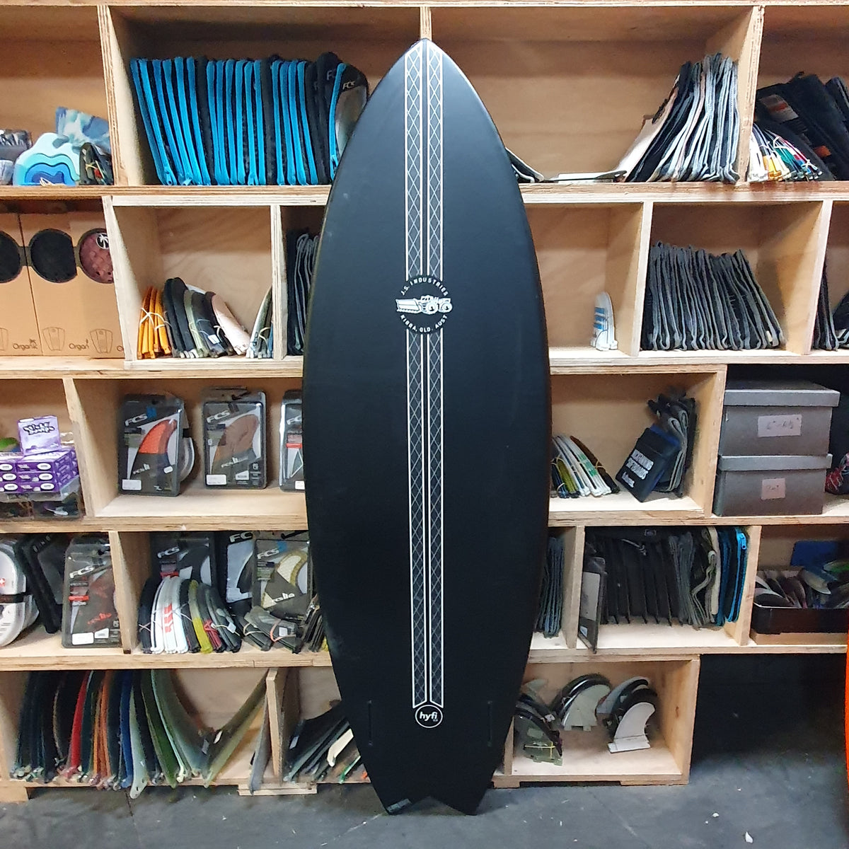 JS Black Baron Hyfi 2.0 5'9" secondhand surfboards bottom view