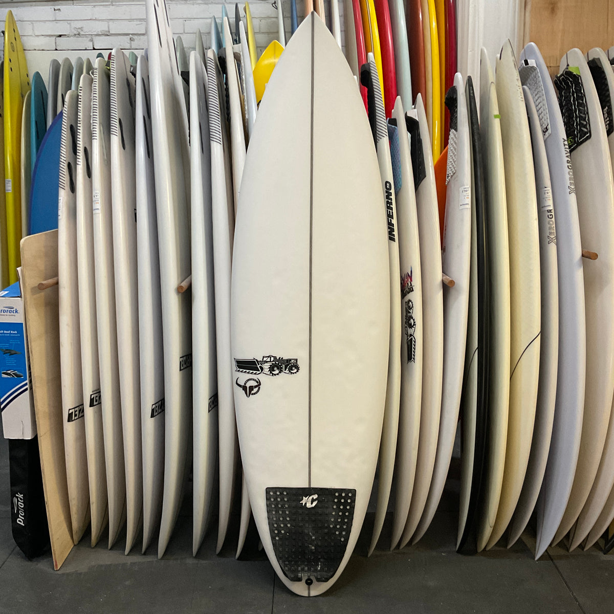 JS Bullseye 6'2" secondhand surfboards top view