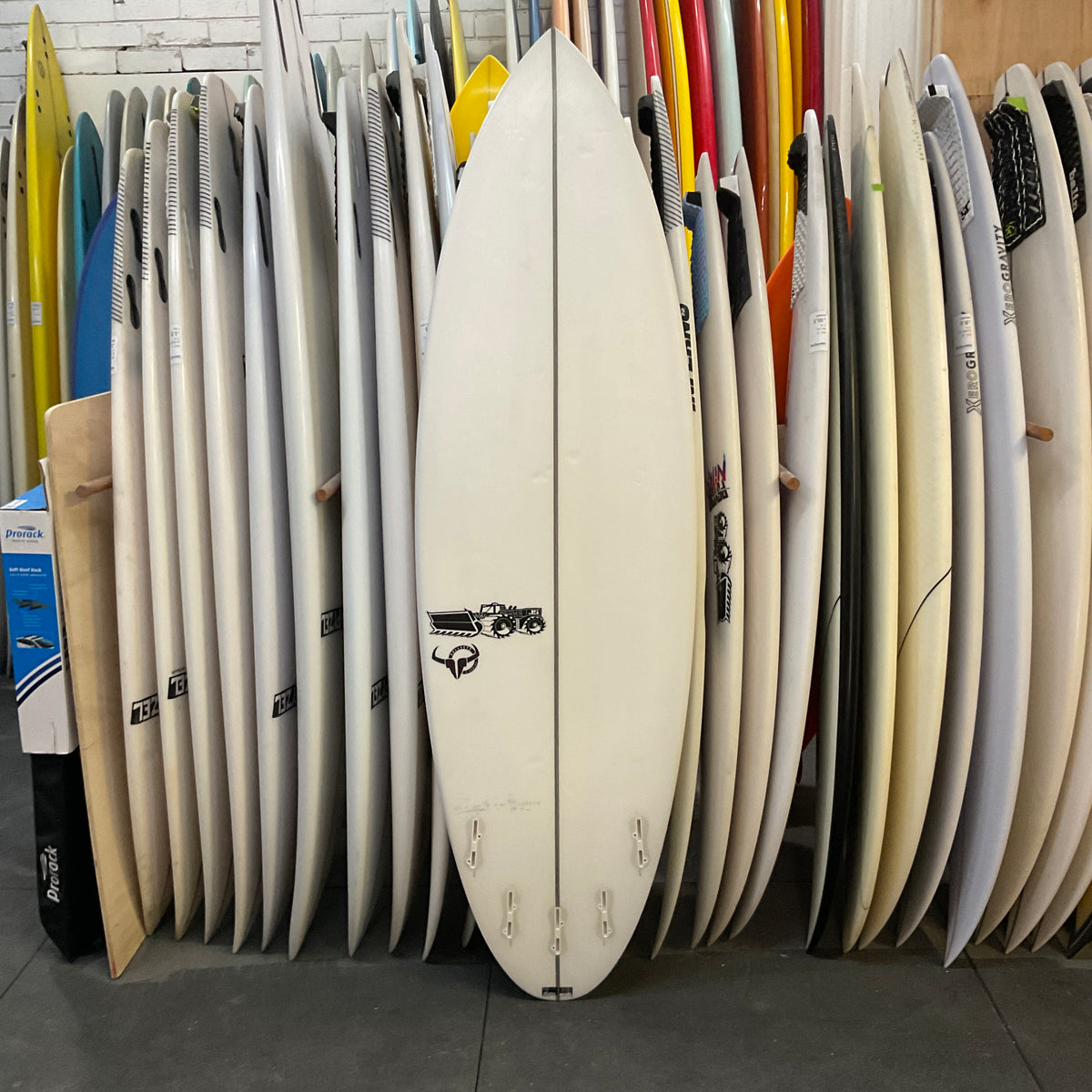 JS Bullseye 6'2" secondhand surfboards bottom view