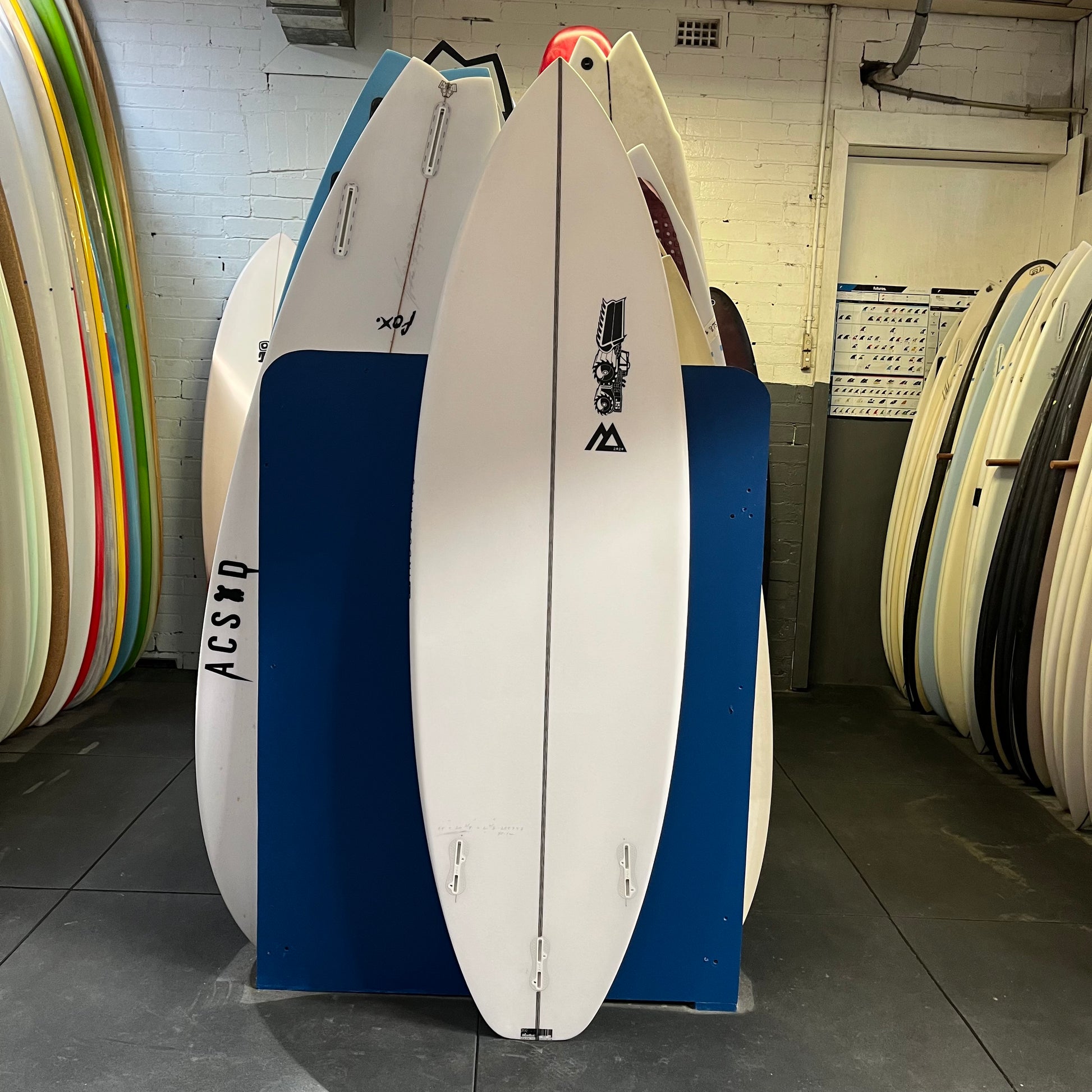 JS Industries Monsta 2020 easy rider 6'4" secondhand surfboard bottom view