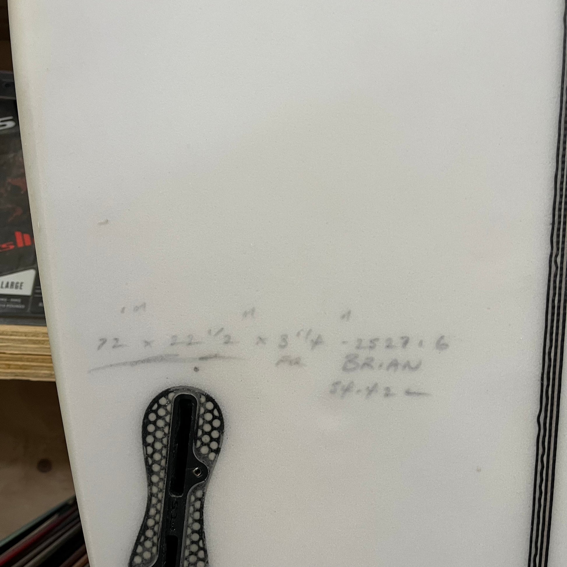 JS Industries Monsta Box 7'2" secondhand surfboard dimensions close-up