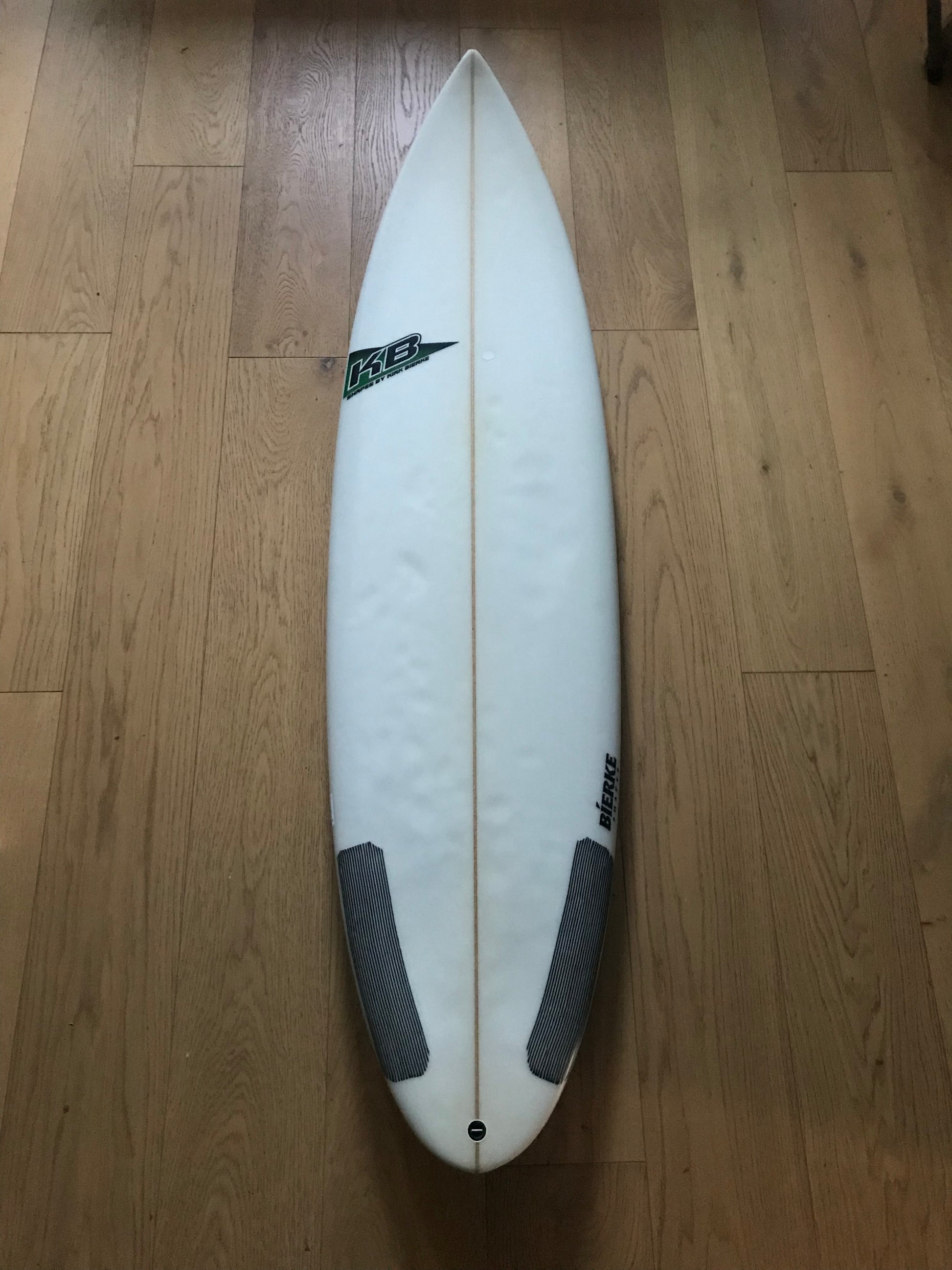 Kirk Bierke Step-Up 6'4" secondhand surfboard top view