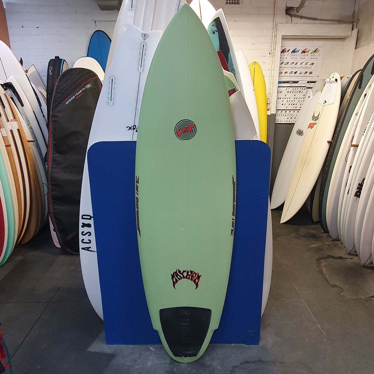 Lost evil twin 6'4" secondhand surfboards top view