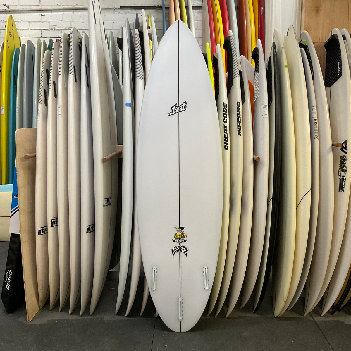 Lost Mayhem Mini Driver 6'1" secondhand surfboards bottom view