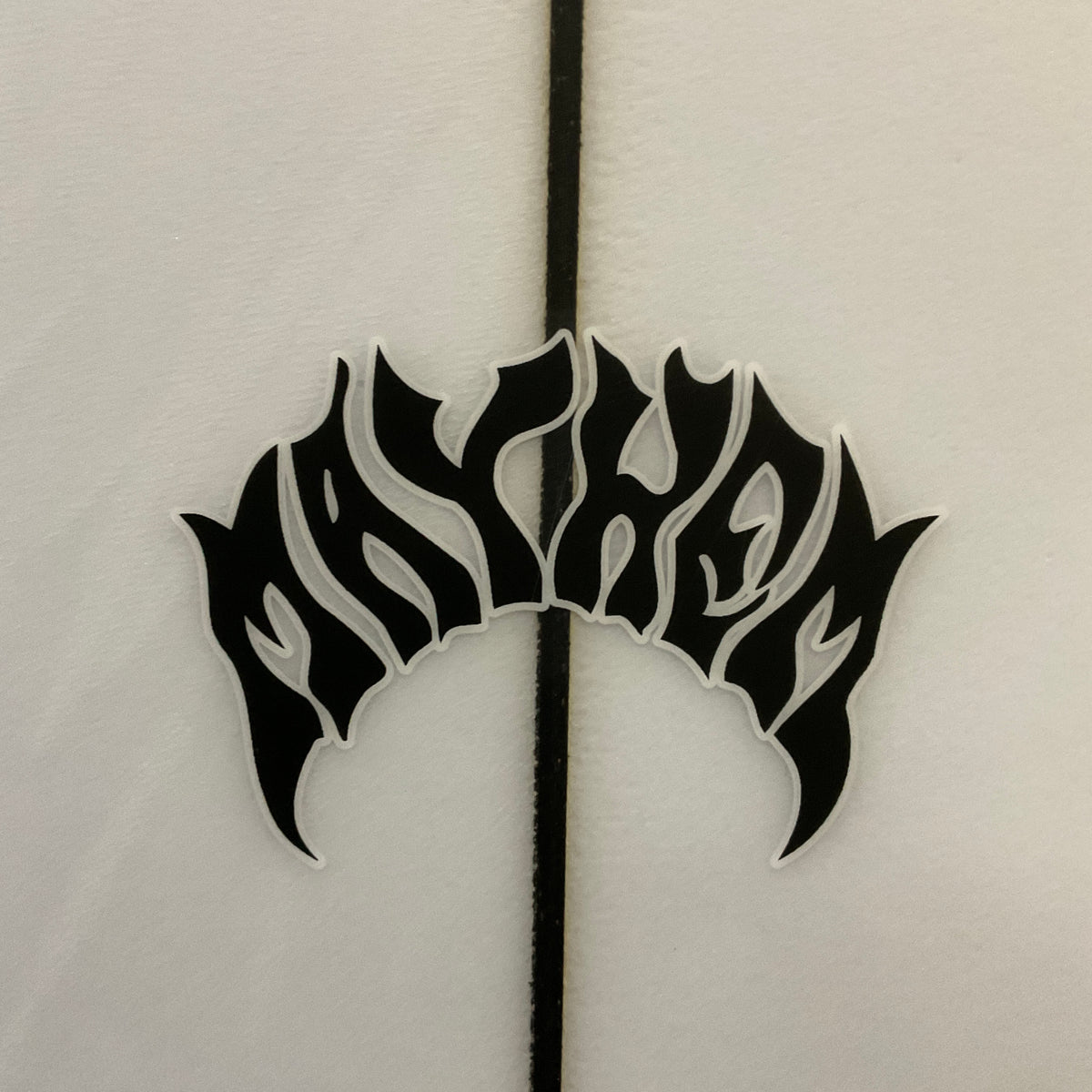 Lost Mayhem Mini Driver 6'1" secondhand surfboards brand logo close-up