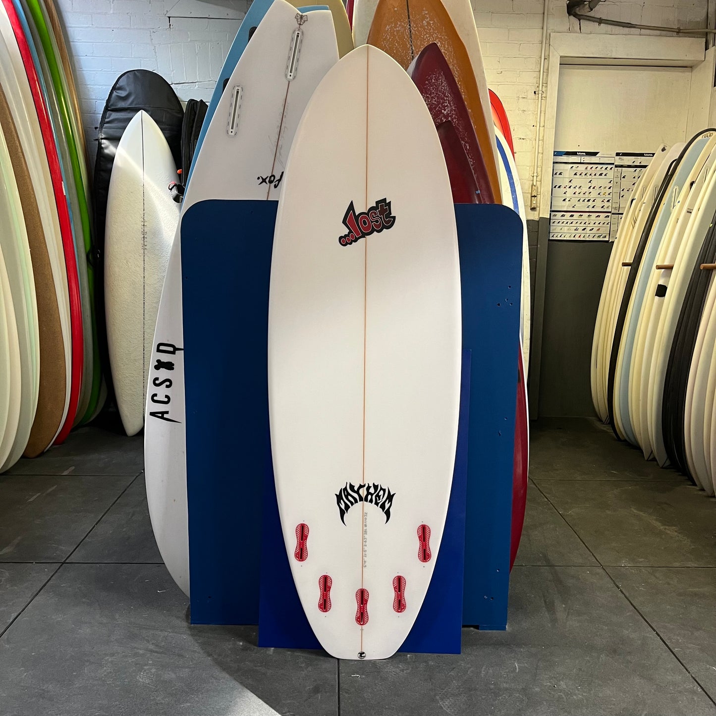 Lost Mayhem Puddle Jumper 5'10" secondhand surfboard bottom view