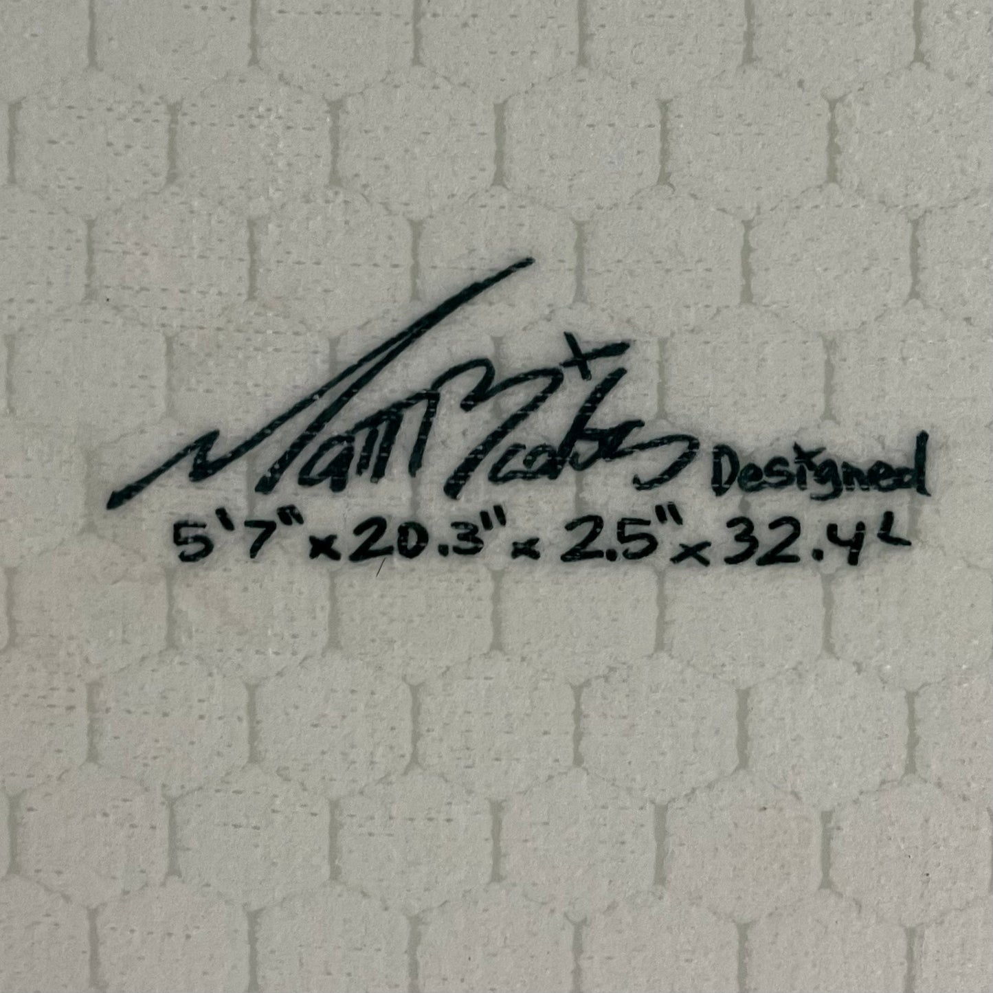 Lost Mayhem RNF 96 Libtech 5'7" secondhand surfboard dimensions close-up