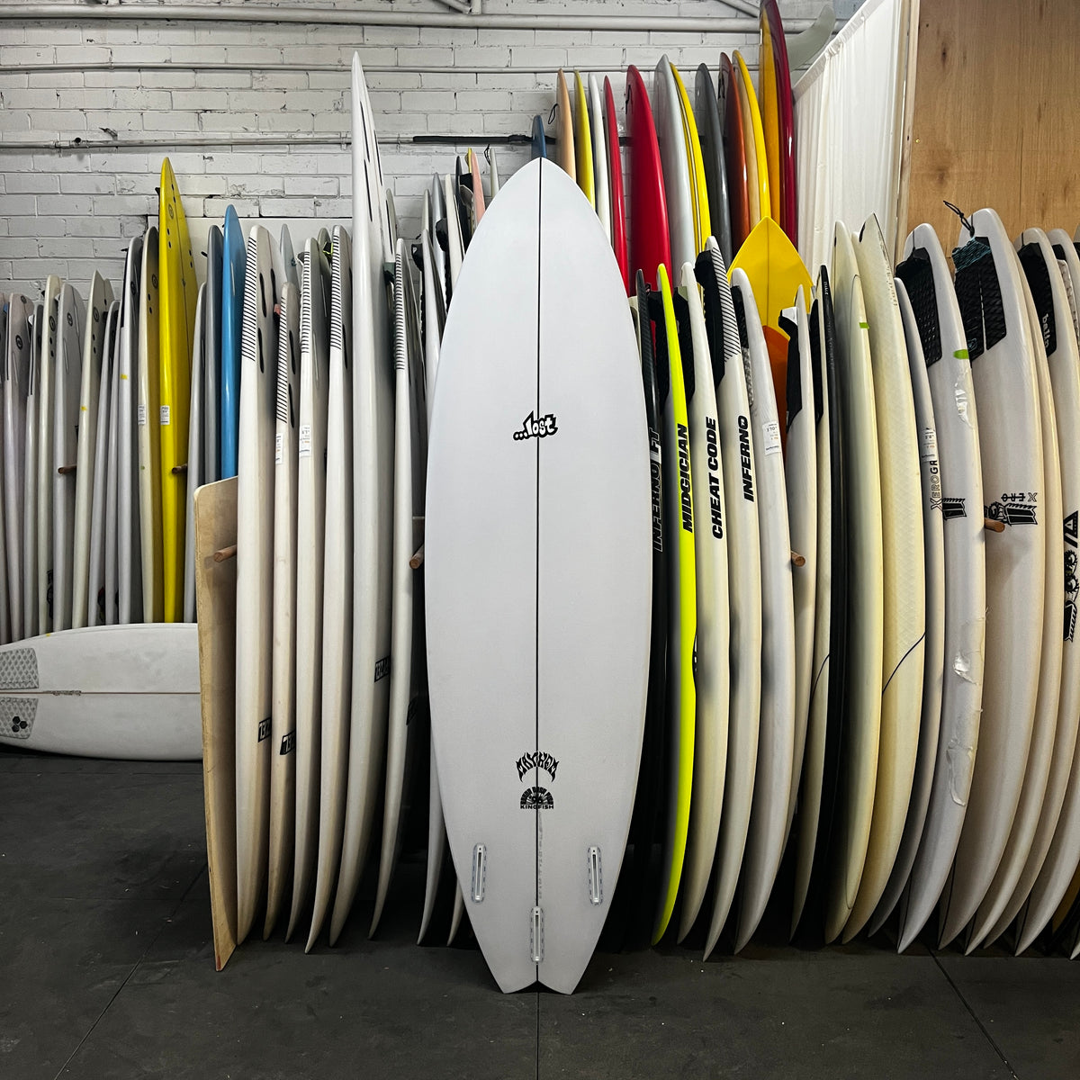Lost Mayhem RNF Kingfish 6'6" secondhand surfboards bottom view
