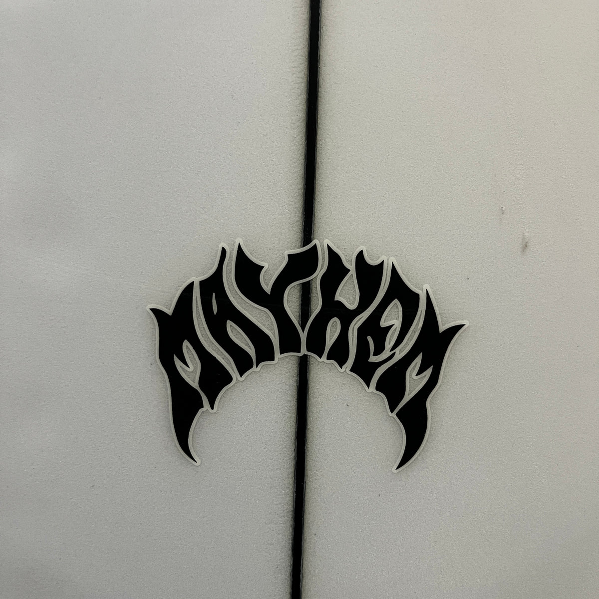 Lost Mayhem RNF Kingfish 6'6" secondhand surfboards brand logo close-up