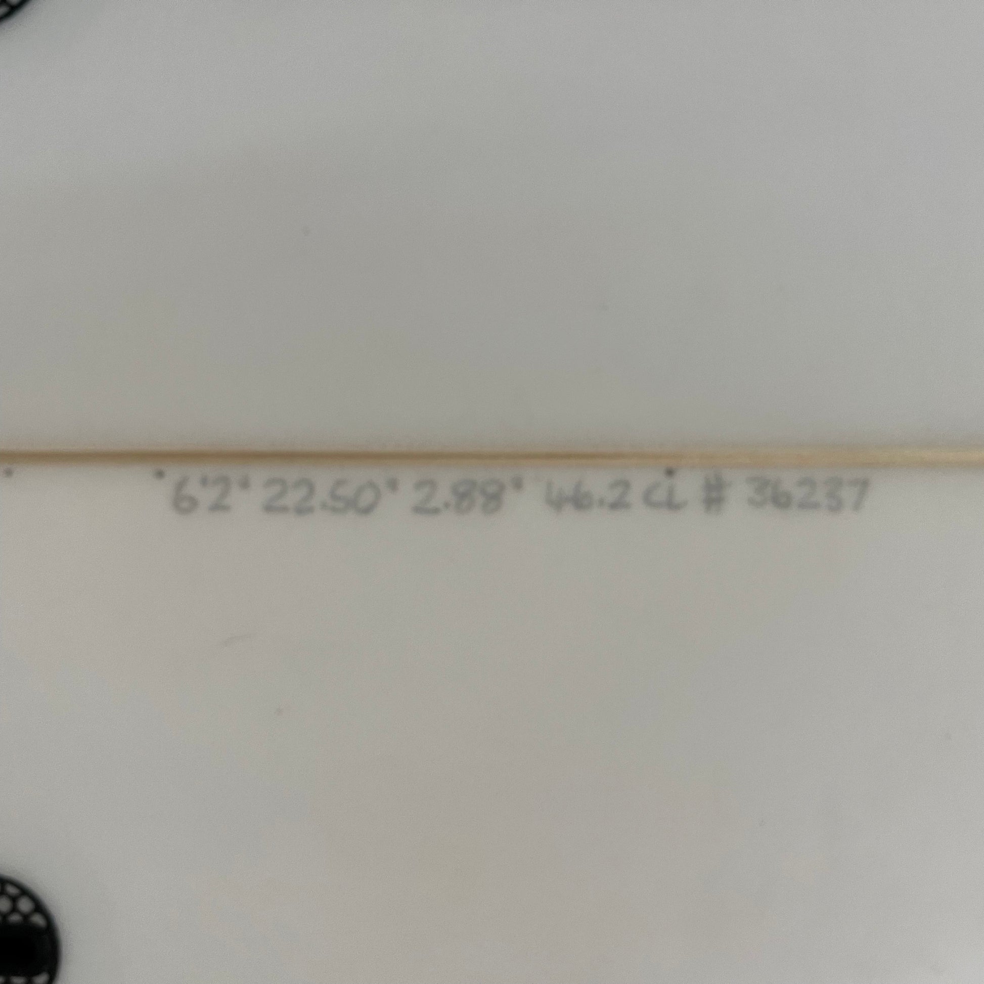 Lost Mayhem Puddle Jumper HP 6'2" secondhand surfboard dimensions close-up