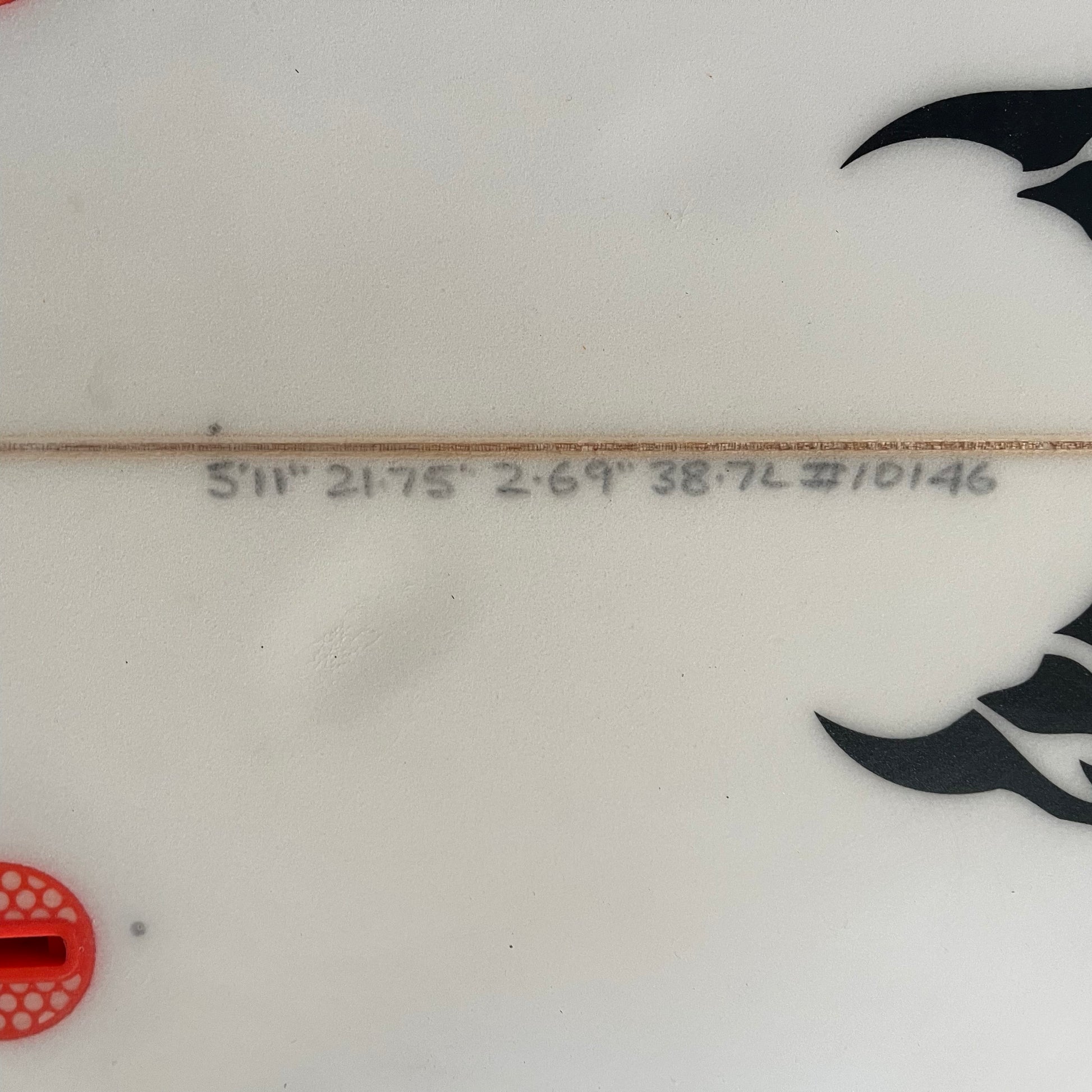 Lost Mayhem Puddle Jumper RP 5'11" secondhand surfboard dimensions close-up