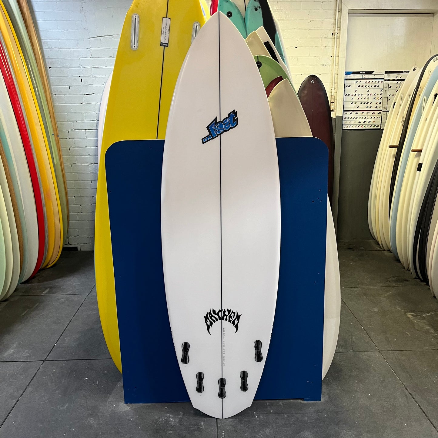 Lost Mayhem Rocket Redux 6'1" secondhand surfboard bottom view