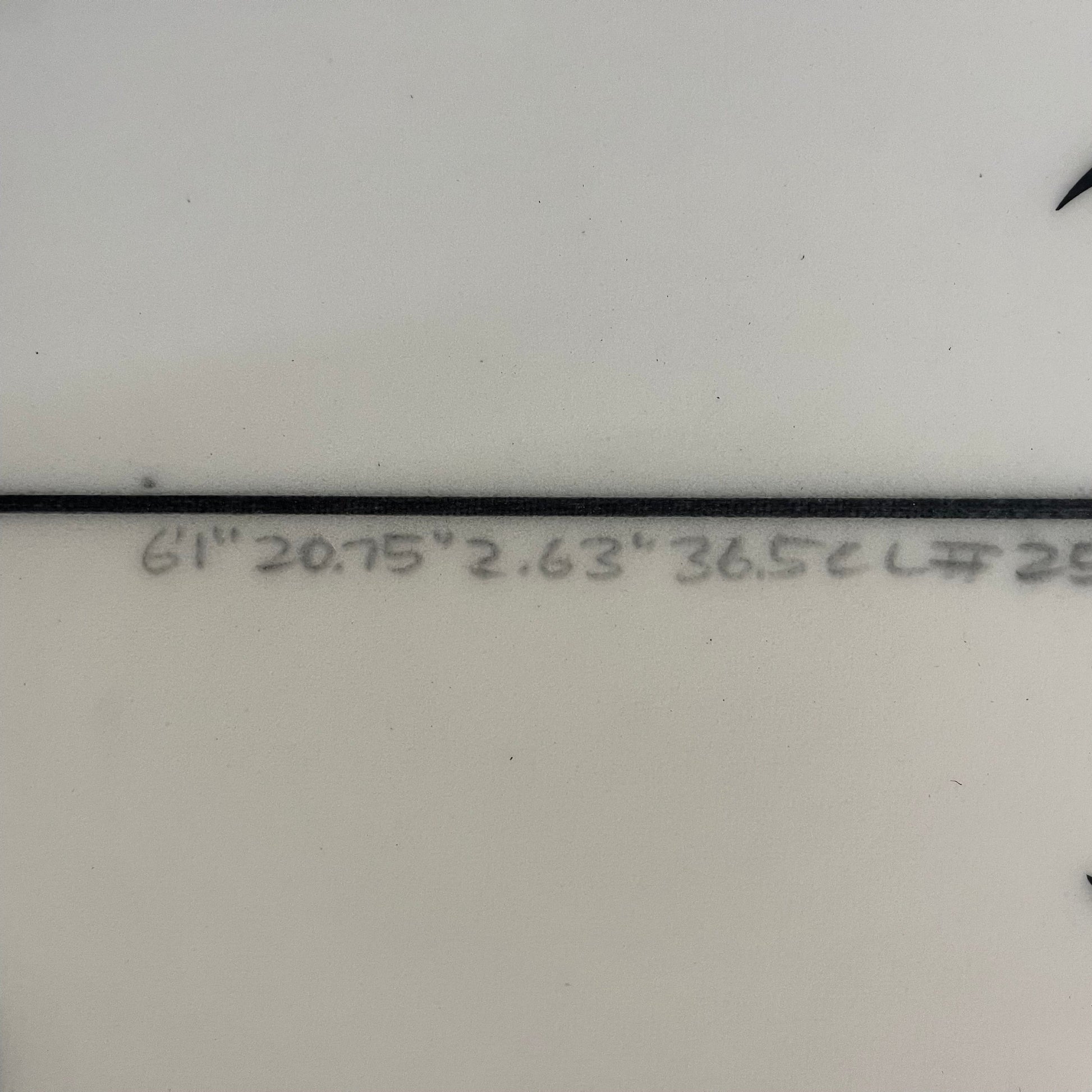 Lost Mayhem Rocket Redux 6'1" secondhand surfboard dimensions close-up