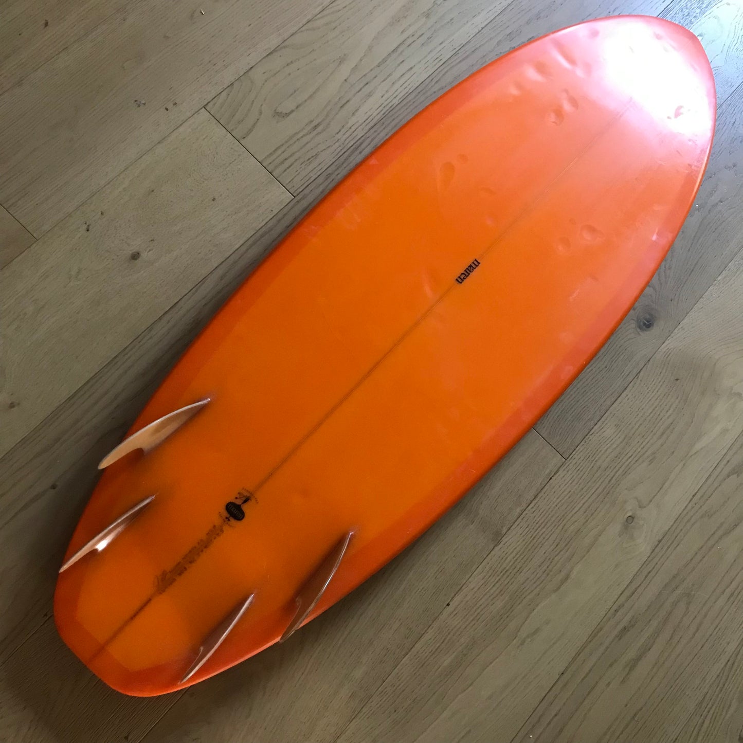 Maren quad 5'4" secondhand surfboards bottom view