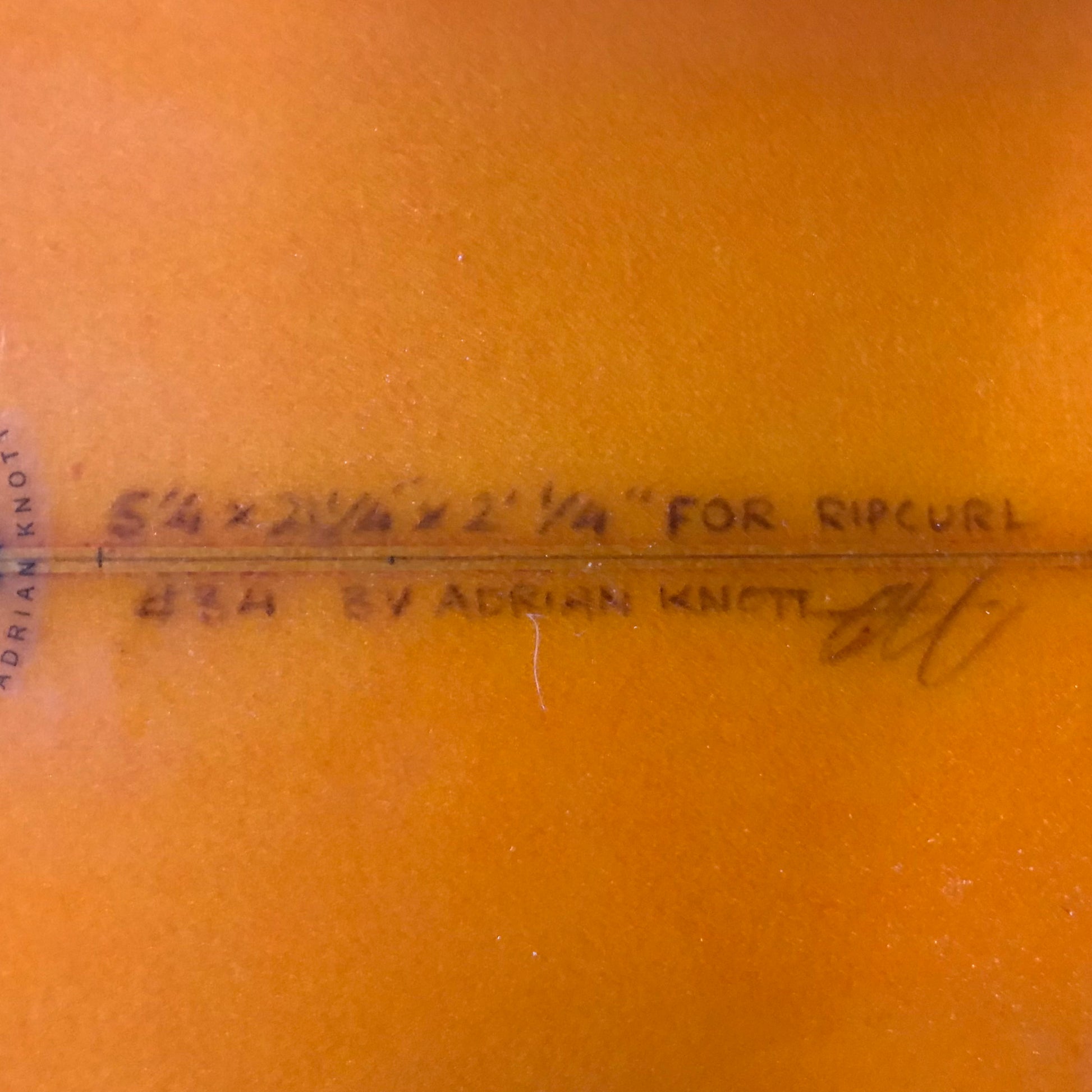 Maren quad 5'4" secondhand surfboards dimension close-up