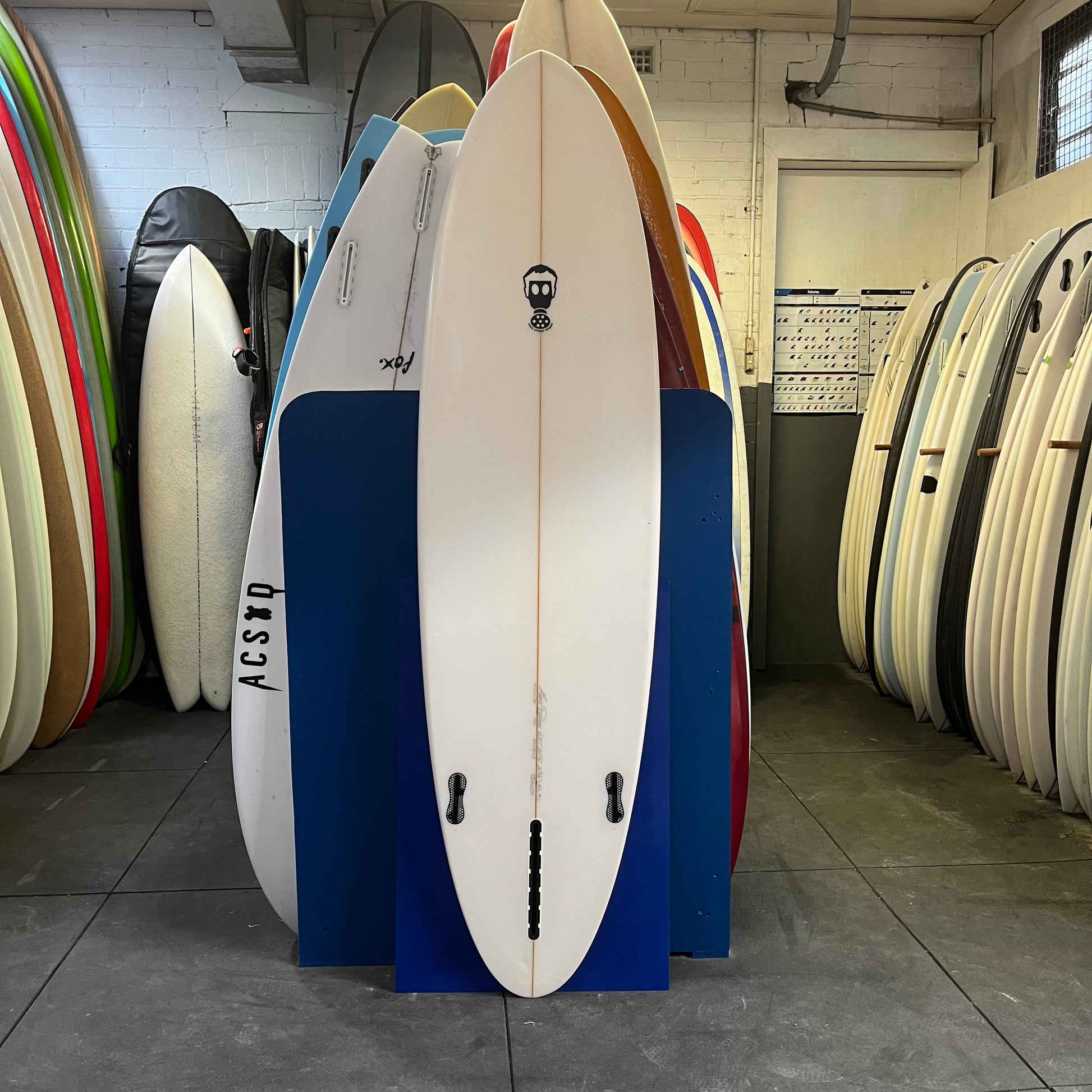 Mark Phipps Shapes One Bad Egg 6'10" secondhand surfboard bottom view