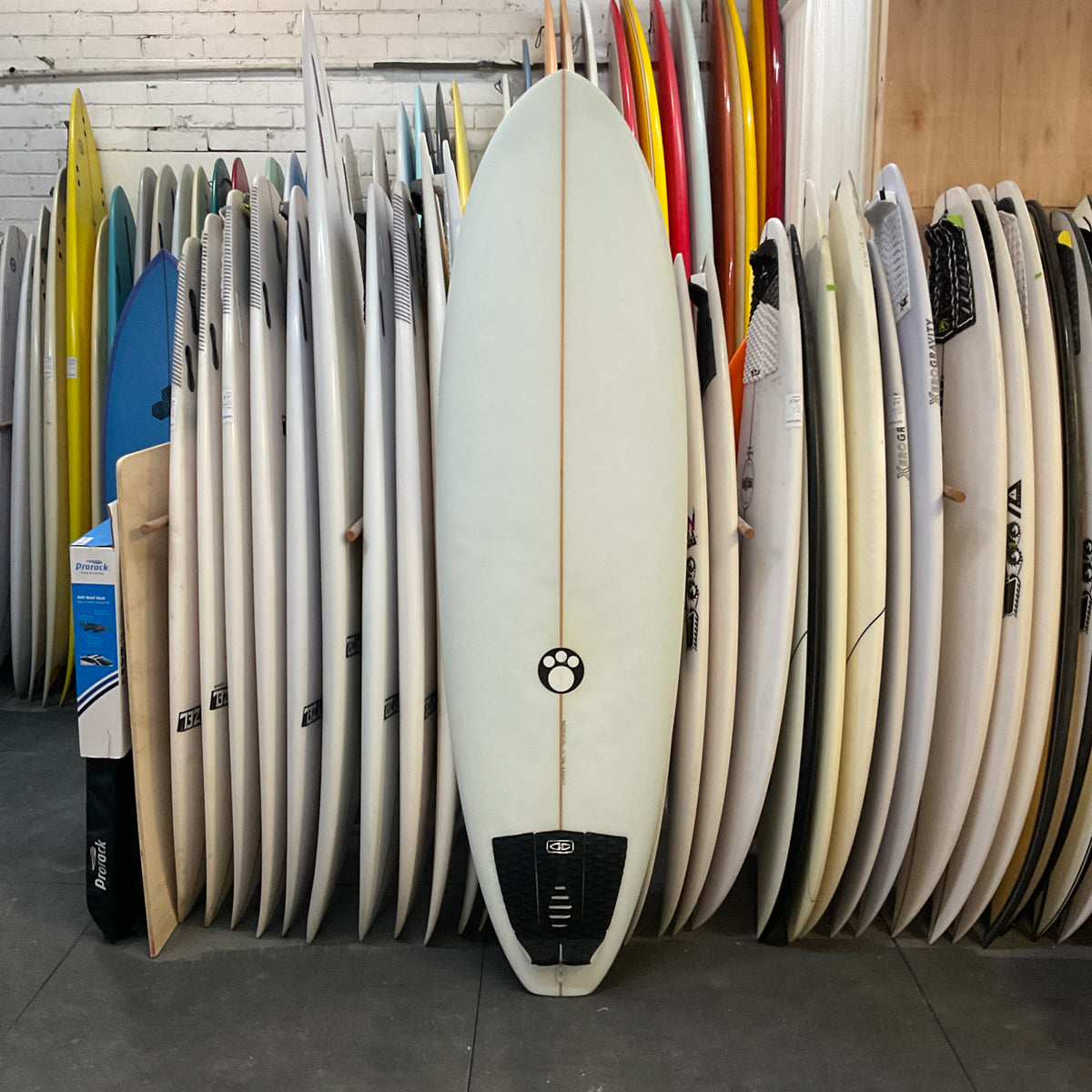 Maurice Cole Red Dingo 6'8" secondhand surfboards top view
